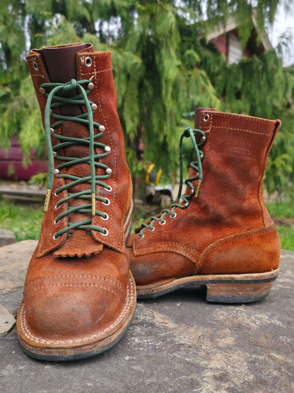 Photo by DaveWilkes on April 5, 2026 of the White's Bounty Hunter in Seidel Red Dog Oil Tan Roughout.