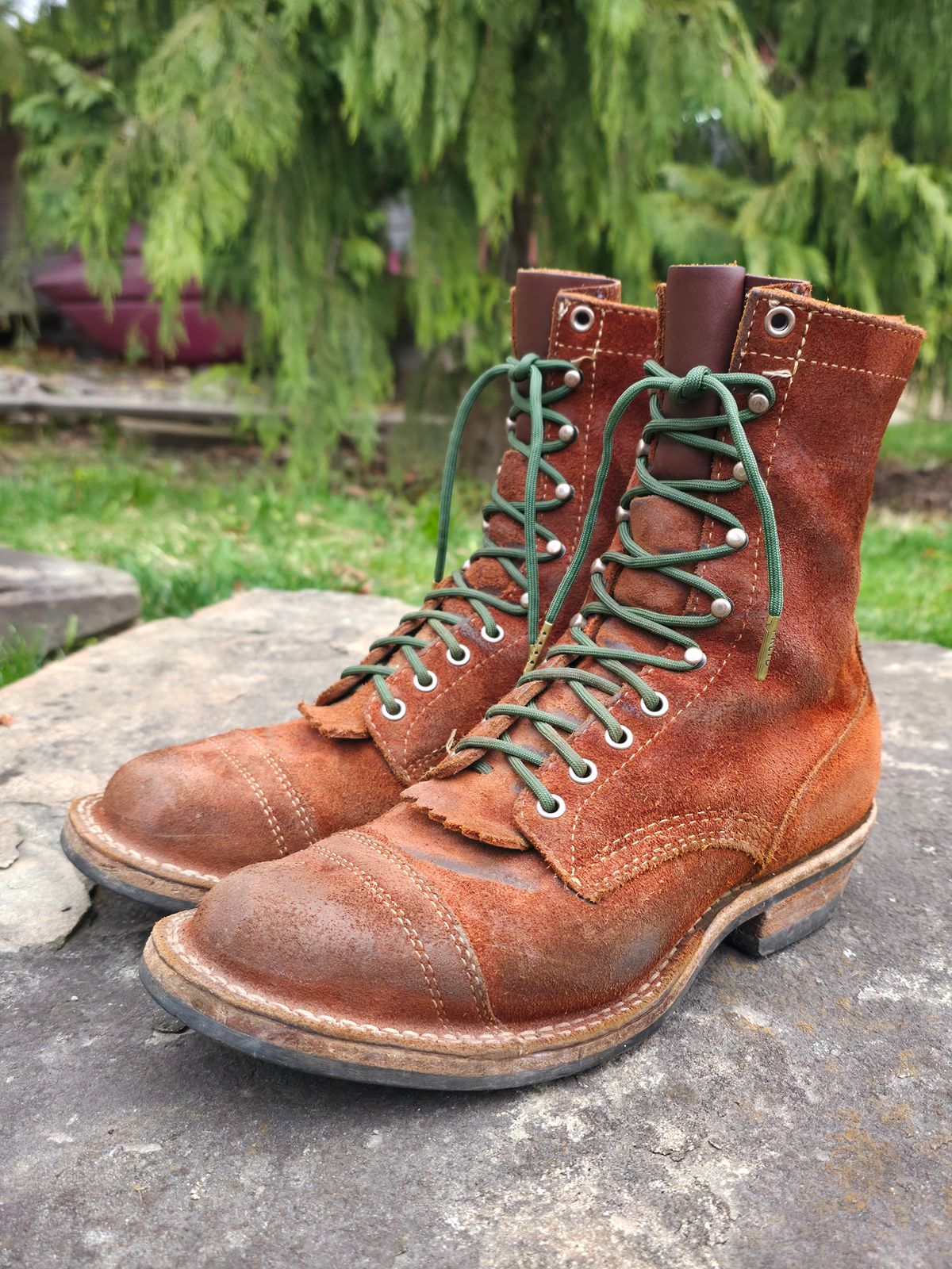 Photo by DaveWilkes on April 5, 2026 of the White's Bounty Hunter in Seidel Red Dog Oil Tan Roughout.