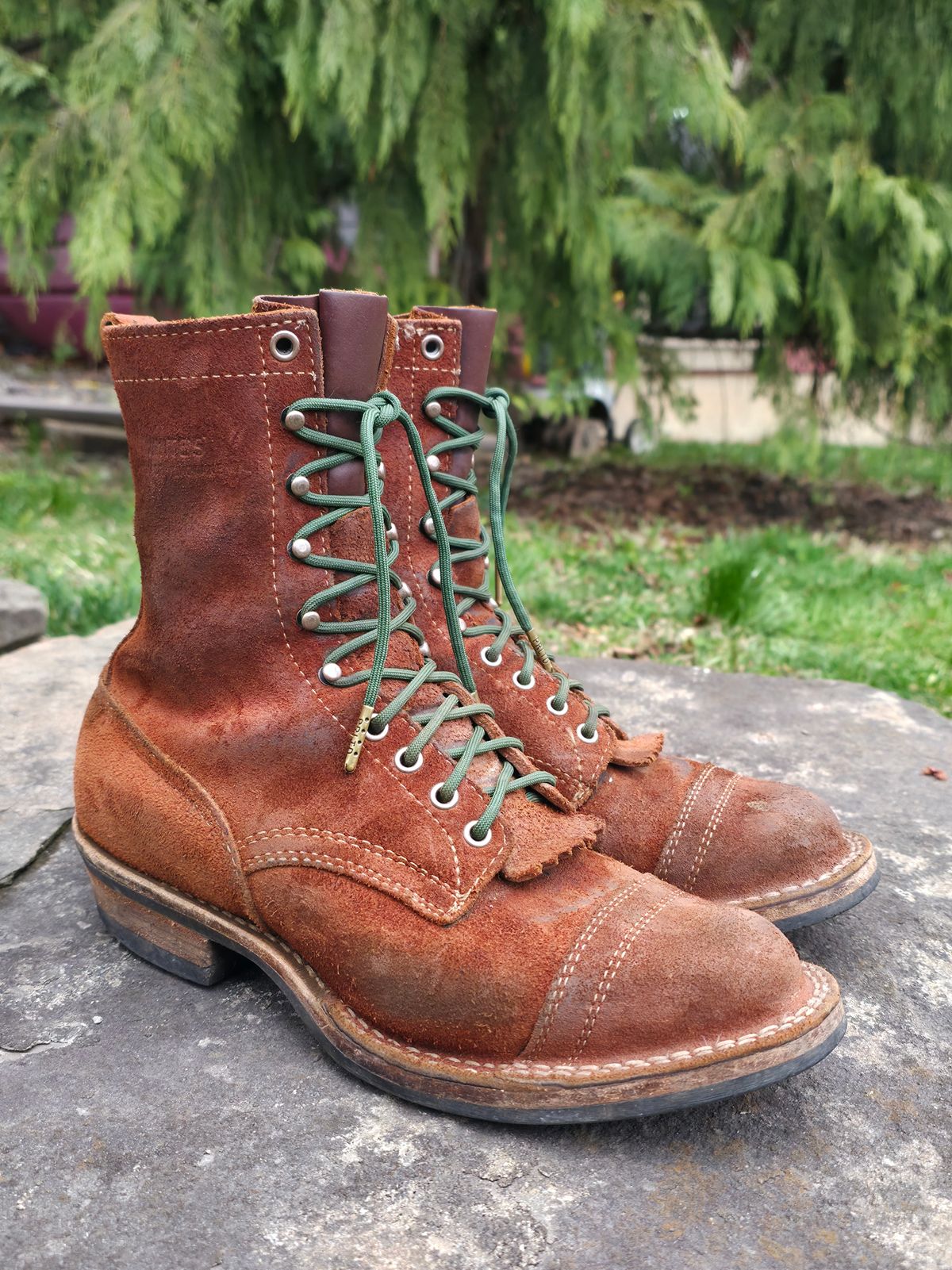 Photo by DaveWilkes on April 5, 2026 of the White's Bounty Hunter in Seidel Red Dog Oil Tan Roughout.