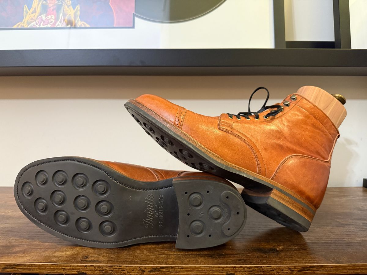 Photo by Shabazkilla on March 8, 2025 of the Viberg Service Boot BCT in Horween Natural Dublin.