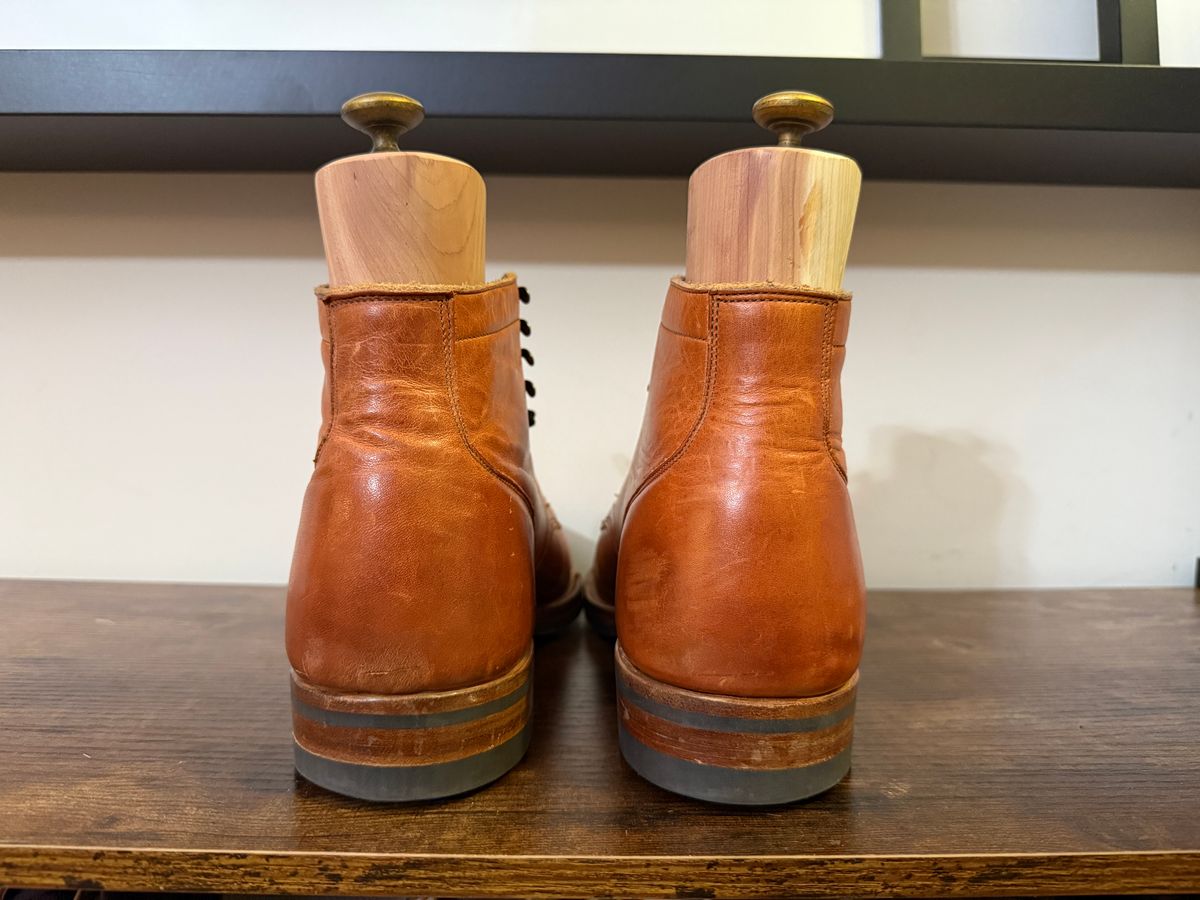 Photo by Shabazkilla on March 8, 2025 of the Viberg Service Boot BCT in Horween Natural Dublin.