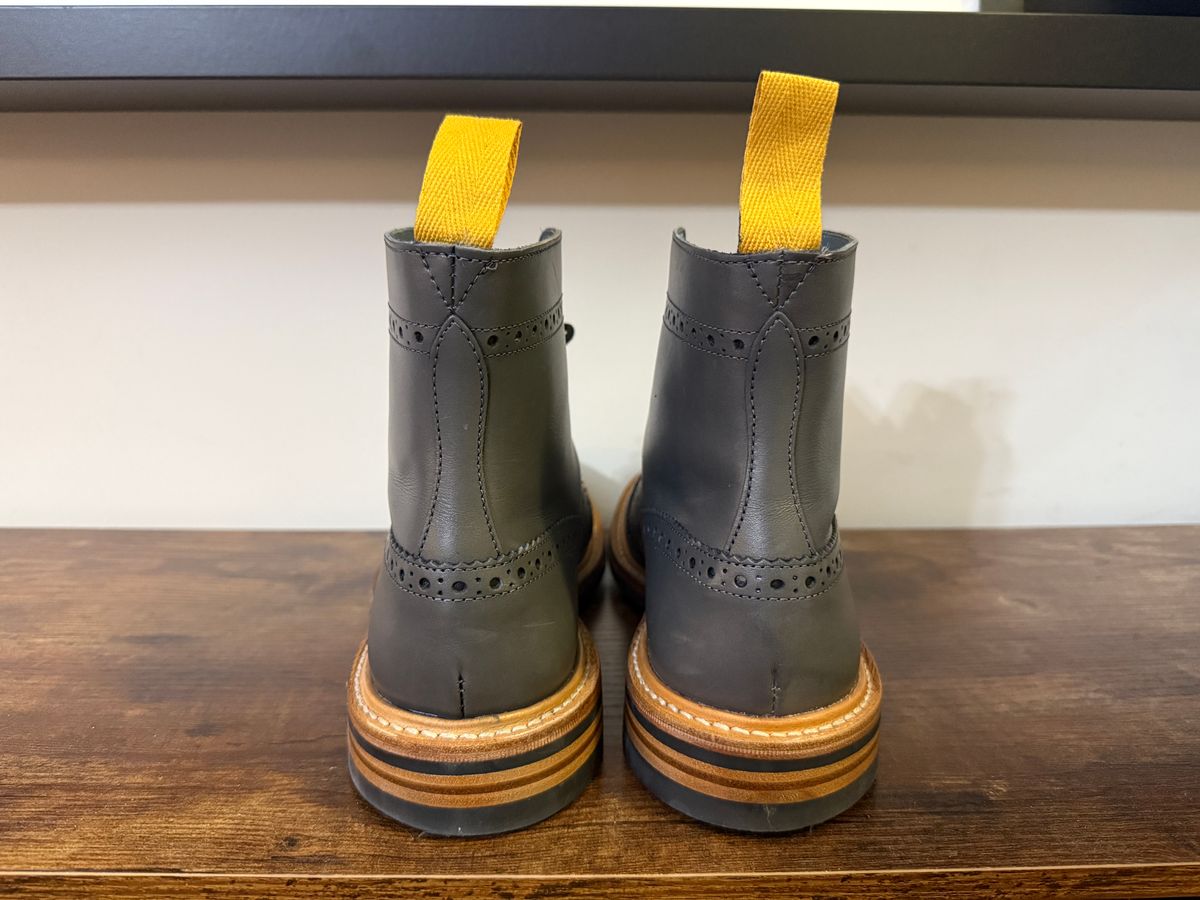 Photo by Shabazkilla on March 8, 2025 of the Tricker's Stow Country Boot in Grey Calf.