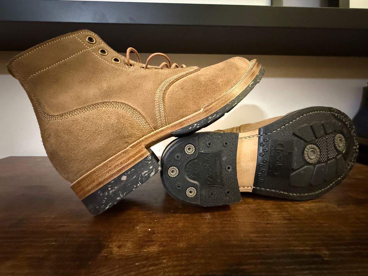 Photo by Shabazkilla on October 13, 2025 of the Onderhoud SVC01 Boondocker in Horween Marine Field Roughout.