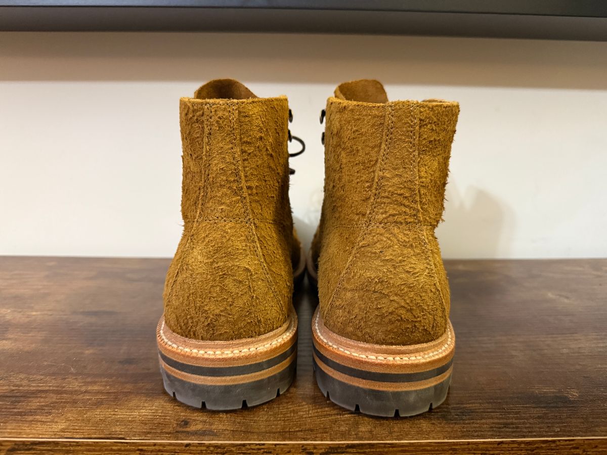 Photo by Shabazkilla on March 8, 2025 of the Grant Stone Brass Boot in C.F. Stead Bronze Rough Mohawk.