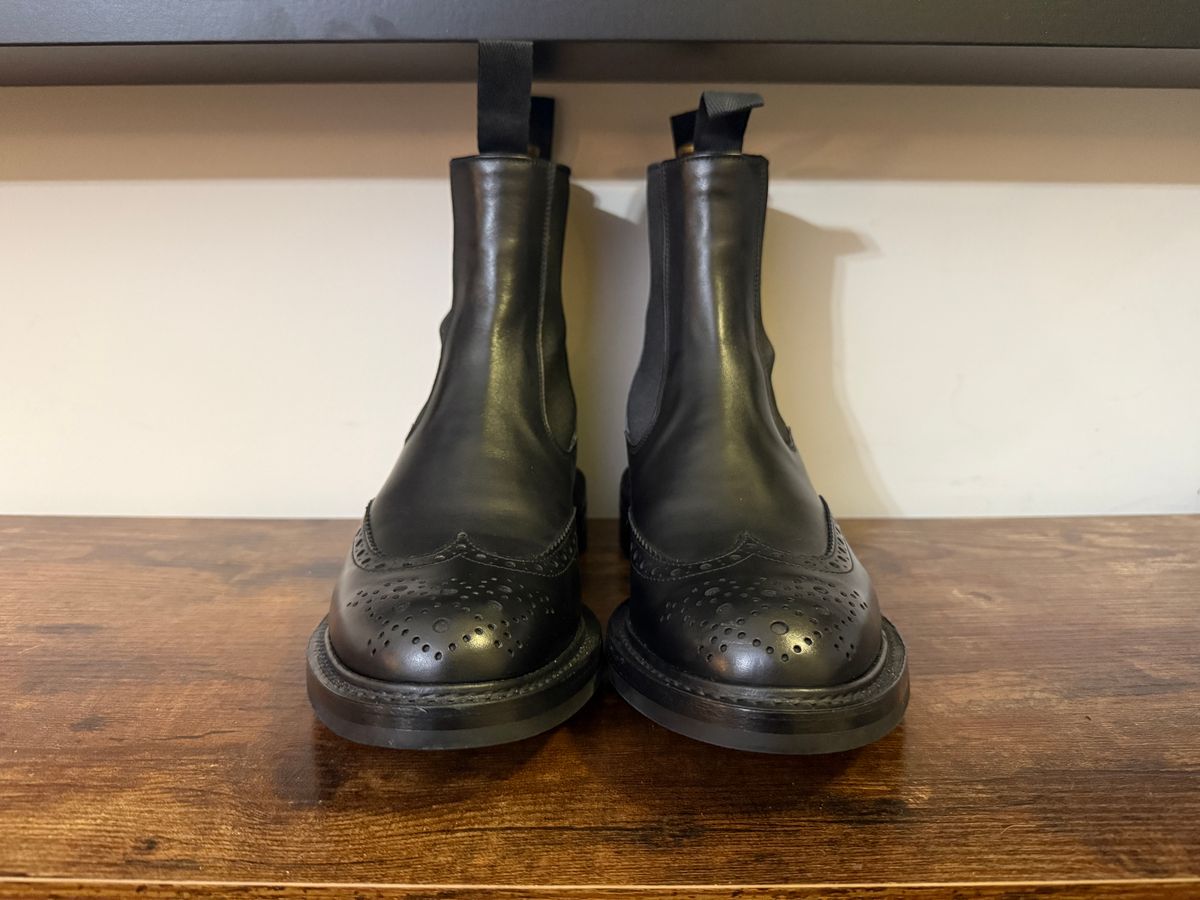 Photo by Shabazkilla on March 8, 2025 of the Tricker's Henry Country Dealer Boot in Black Calf.