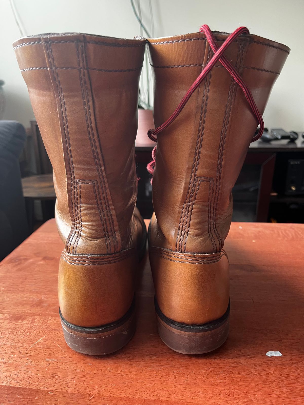 Photo by Hlmazur on March 4, 2025 of the Corcoran Jump Boot in Hand Dyed Light Tan.