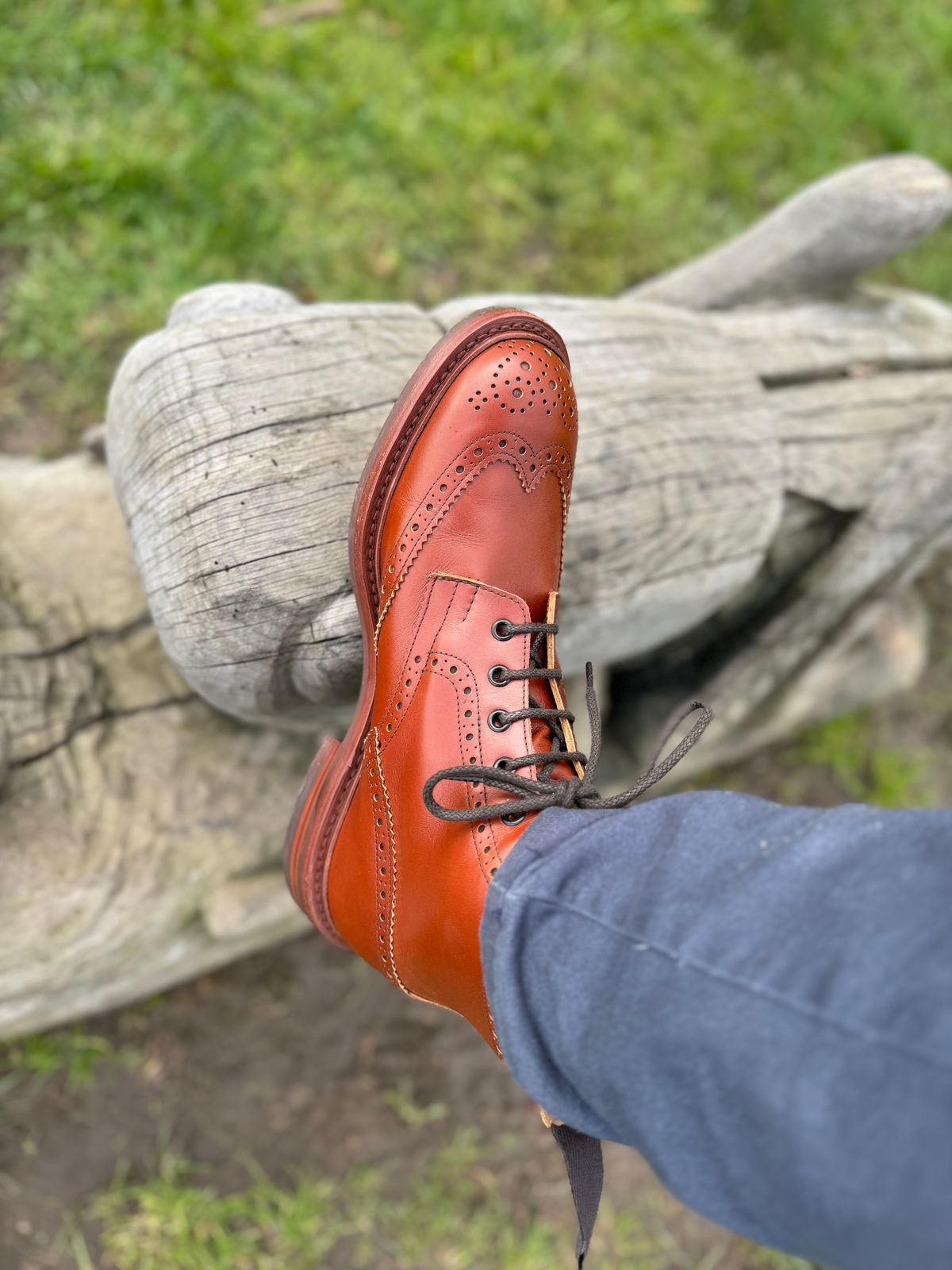 Photo by claus on April 1, 2024 of the Tricker's Stow Country Boot in Marron Antique.