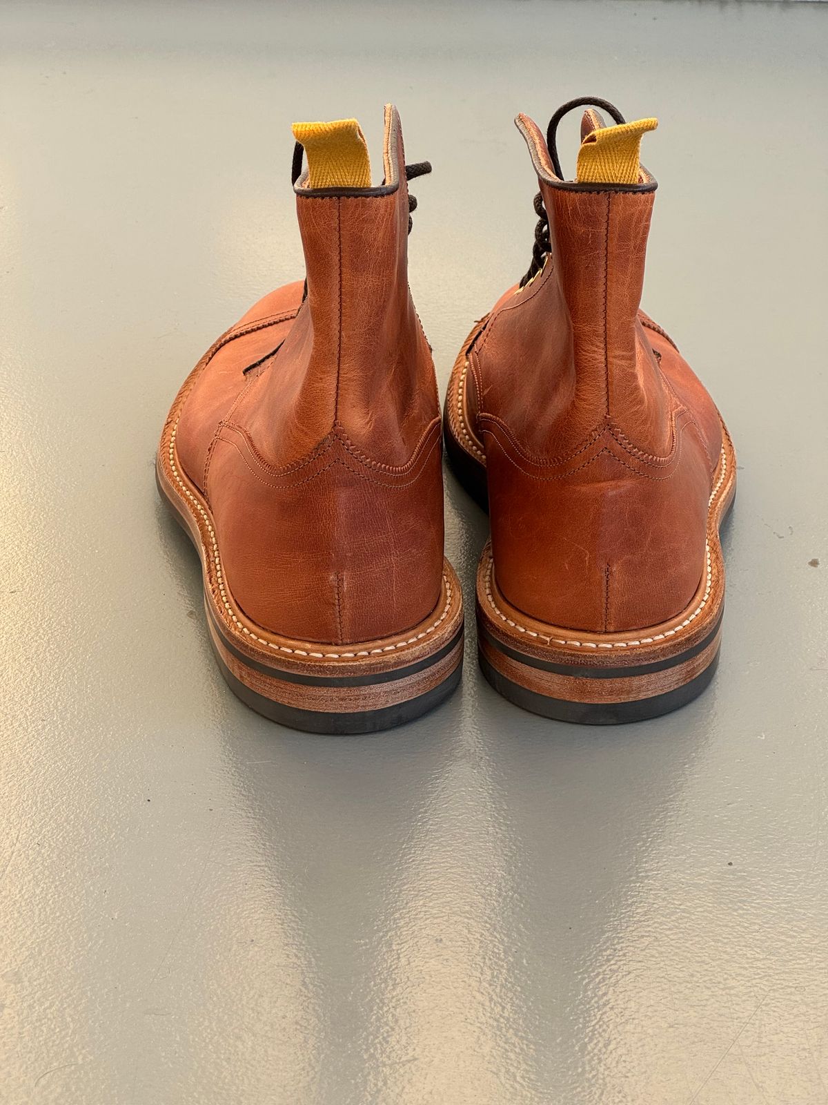 Photo by claus on October 1, 2025 of the Tricker's Churchill in Horween Natural Dublin.