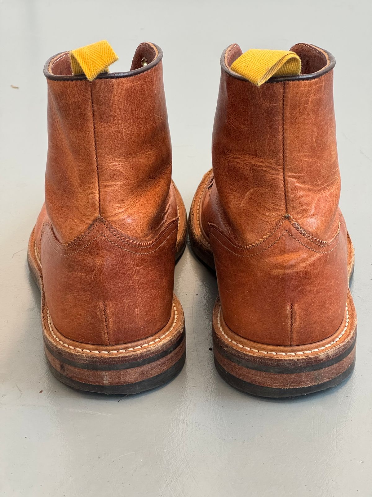 Photo by claus on November 3, 2025 of the Tricker's Churchill in Horween Natural Dublin.