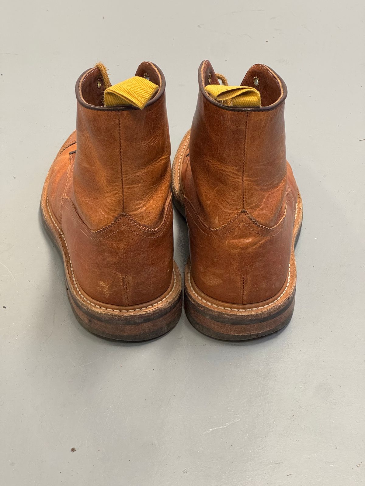 Photo by claus on December 3, 2025 of the Tricker's Churchill in Horween Natural Dublin.