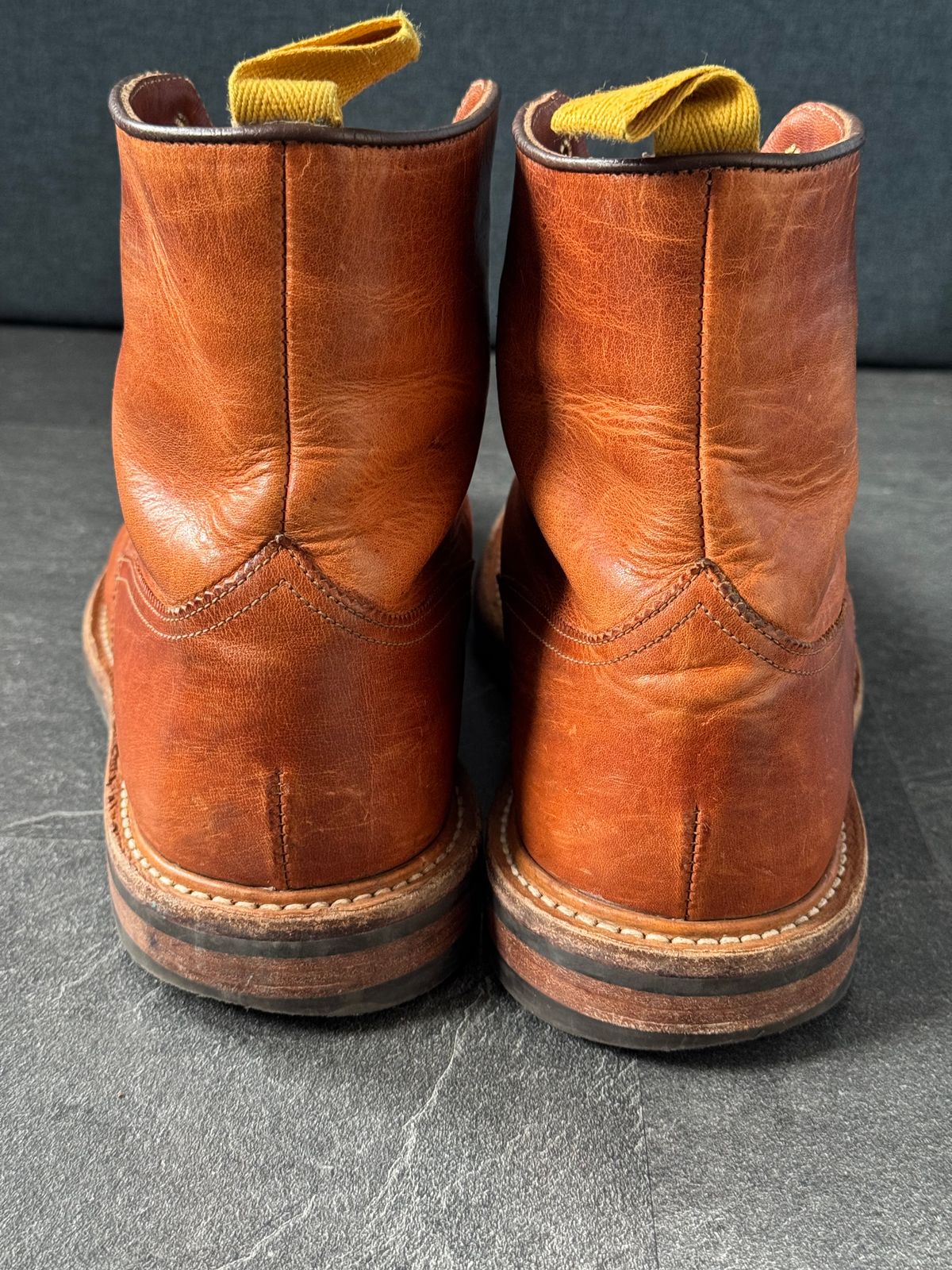 Photo by claus on February 1, 2026 of the Tricker's Churchill in Horween Natural Dublin.