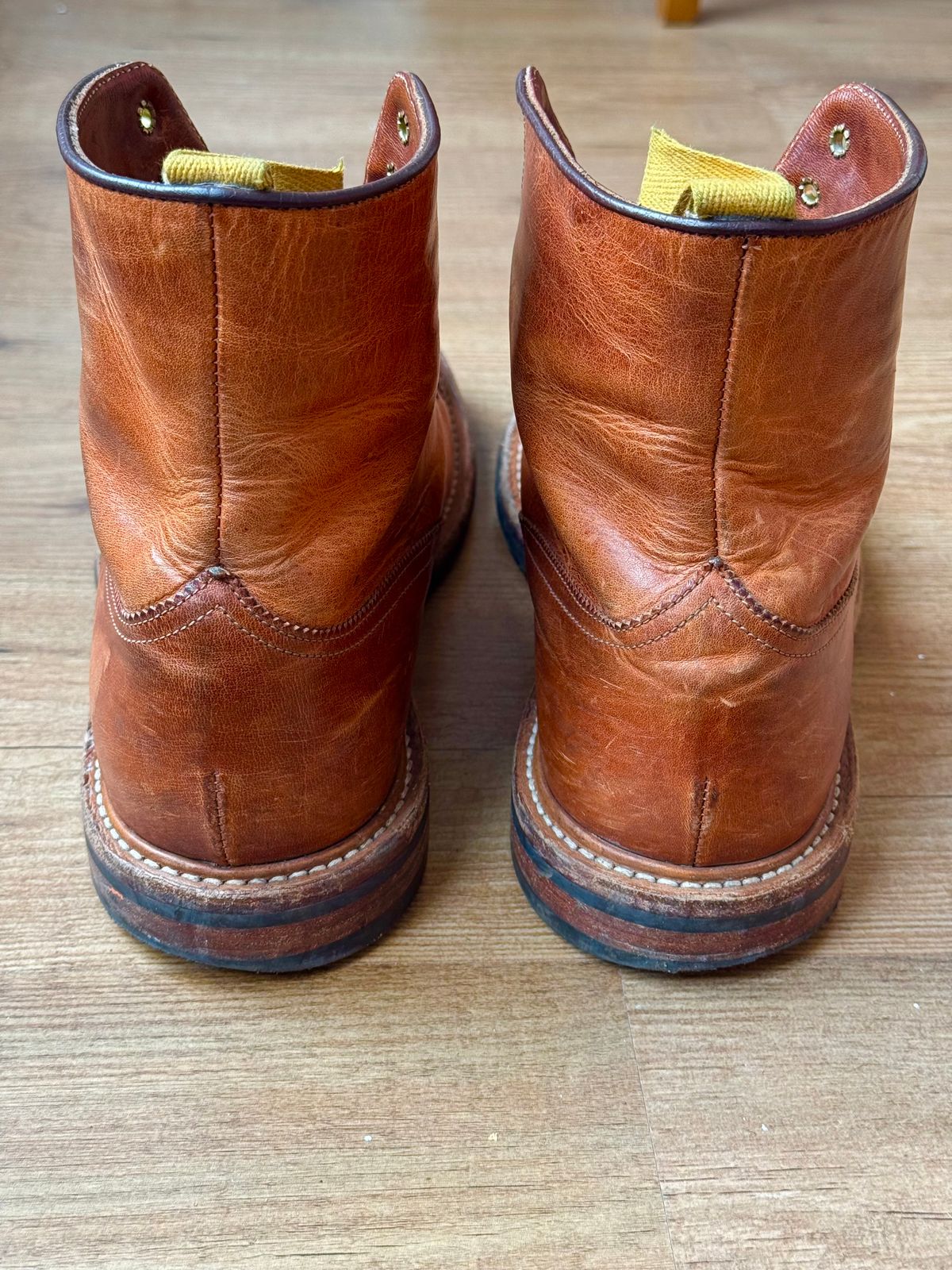 Photo by claus on March 1, 2026 of the Tricker's Churchill in Horween Natural Dublin.