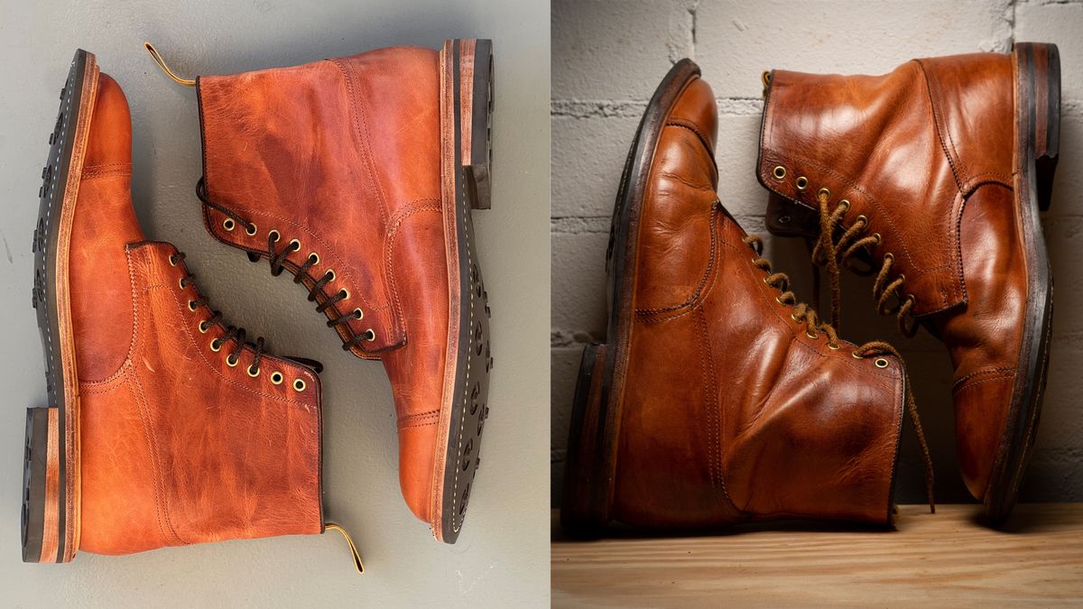 Photo by claus on April 1, 2026 of the Tricker's Churchill in Horween Natural Dublin.