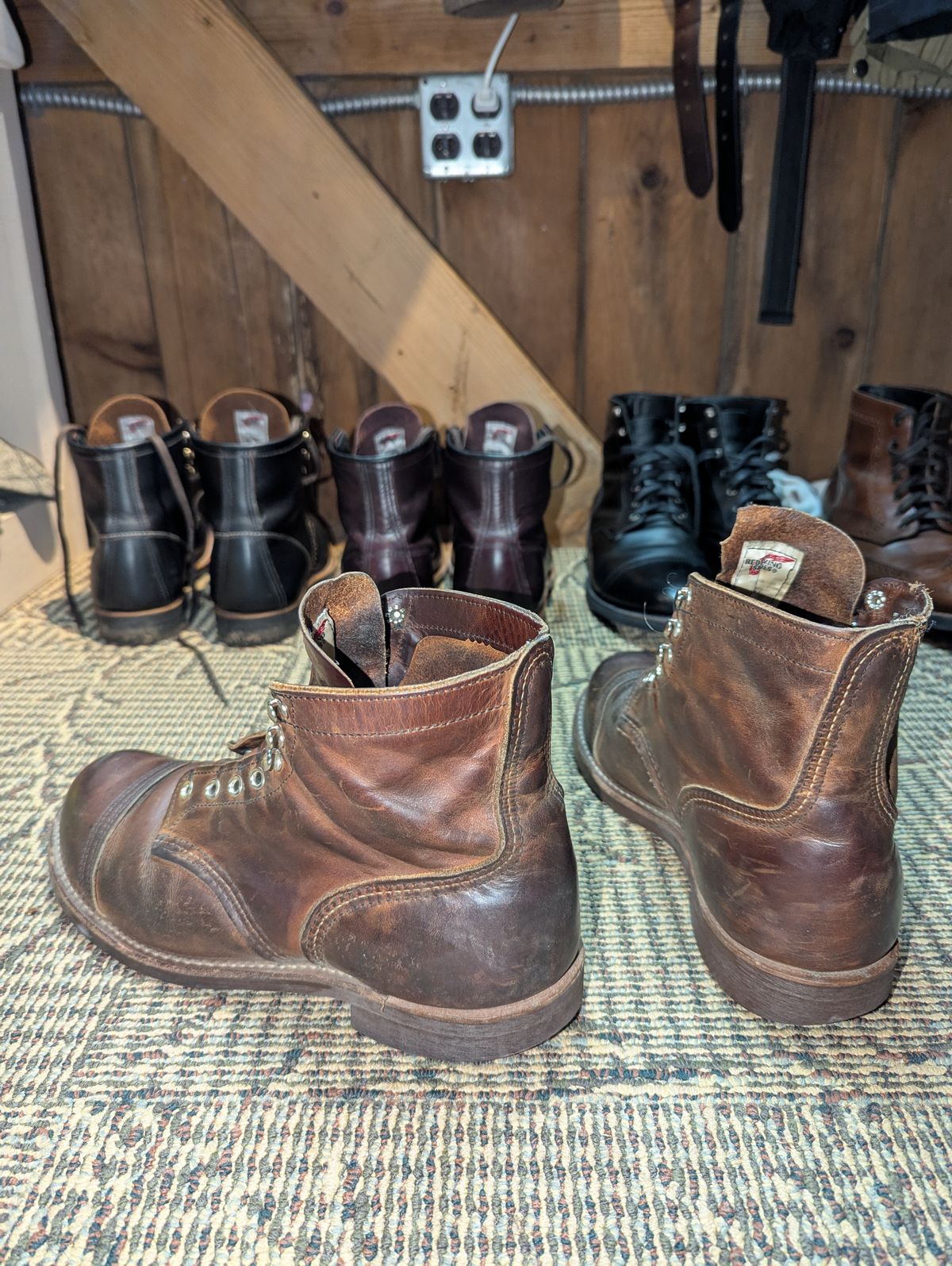 Photo by j3553 on March 13, 2026 of the Red Wing Iron Ranger in S.B. Foot Copper Rough and Tough.