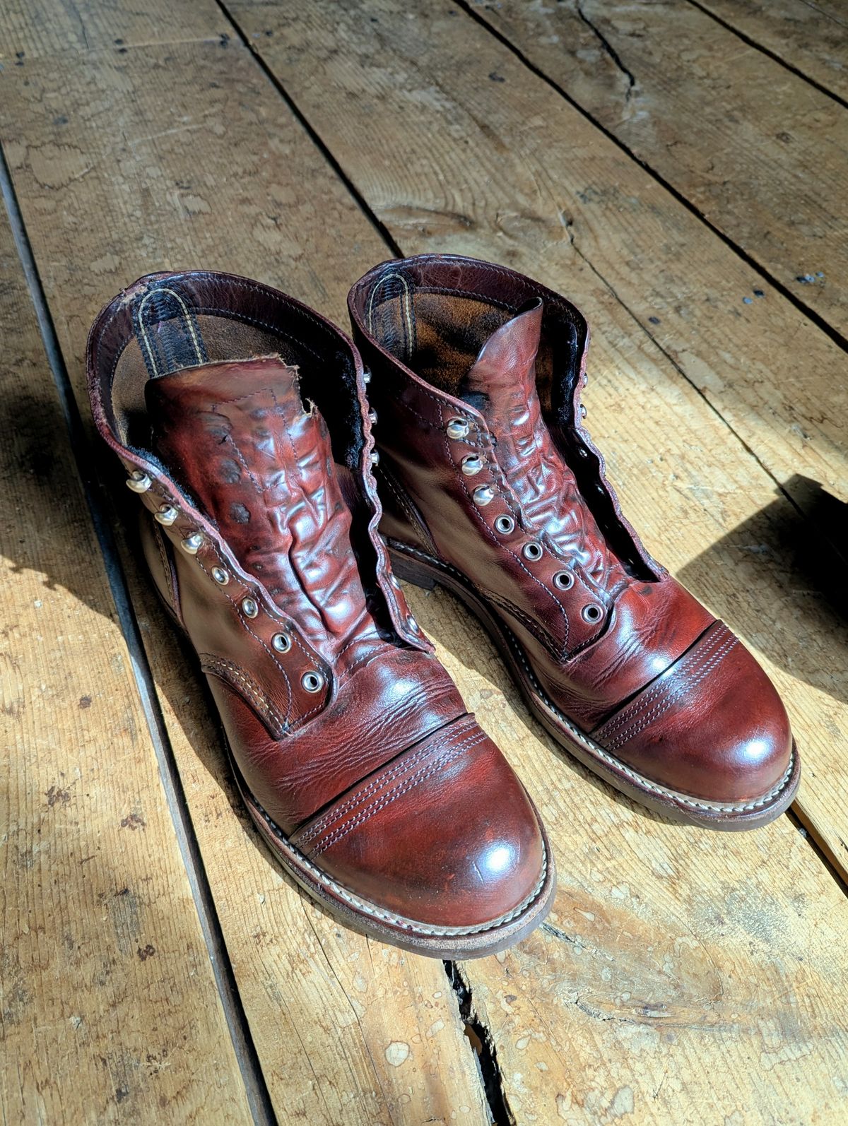 Photo by j3553 on March 24, 2026 of the Red Wing Iron Ranger in S.B. Foot Copper Rough and Tough.