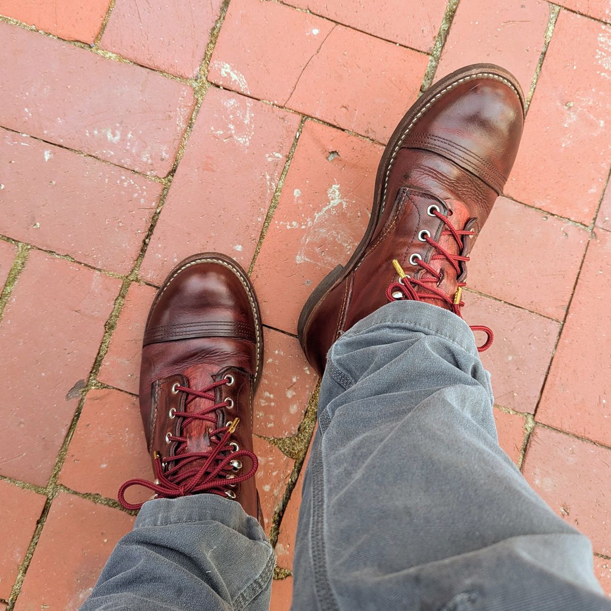 Photo by j3553 on March 25, 2026 of the Red Wing Iron Ranger in S.B. Foot Copper Rough and Tough.