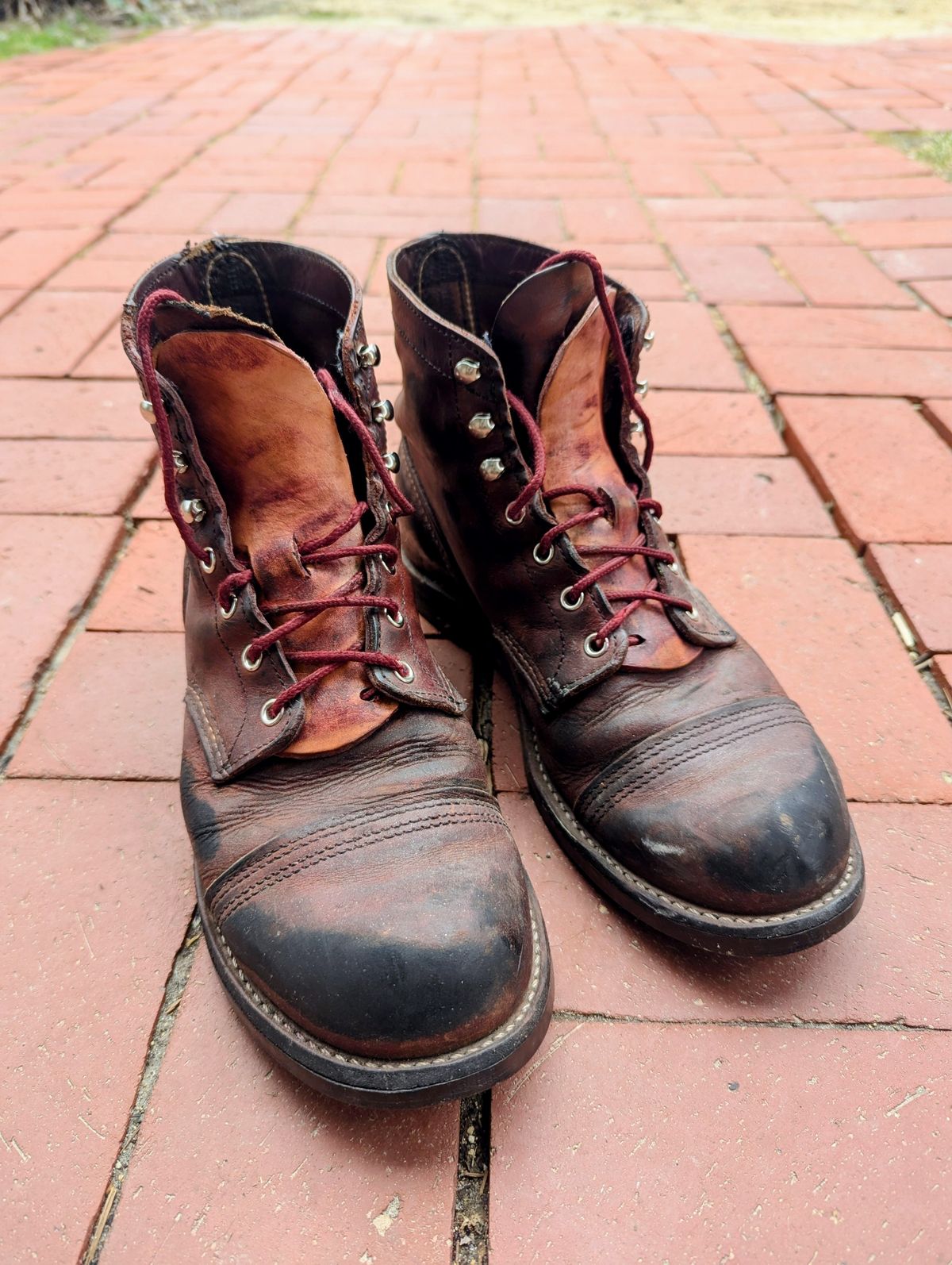 Photo by j3553 on April 11, 2026 of the Red Wing Iron Ranger in S.B. Foot Copper Rough and Tough.