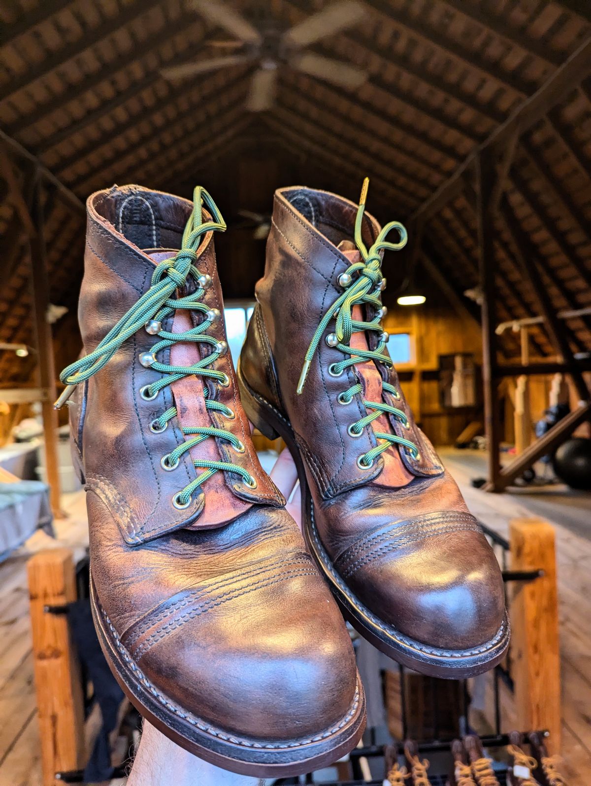 Photo by j3553 on April 12, 2026 of the Red Wing Iron Ranger in S.B. Foot Copper Rough and Tough.