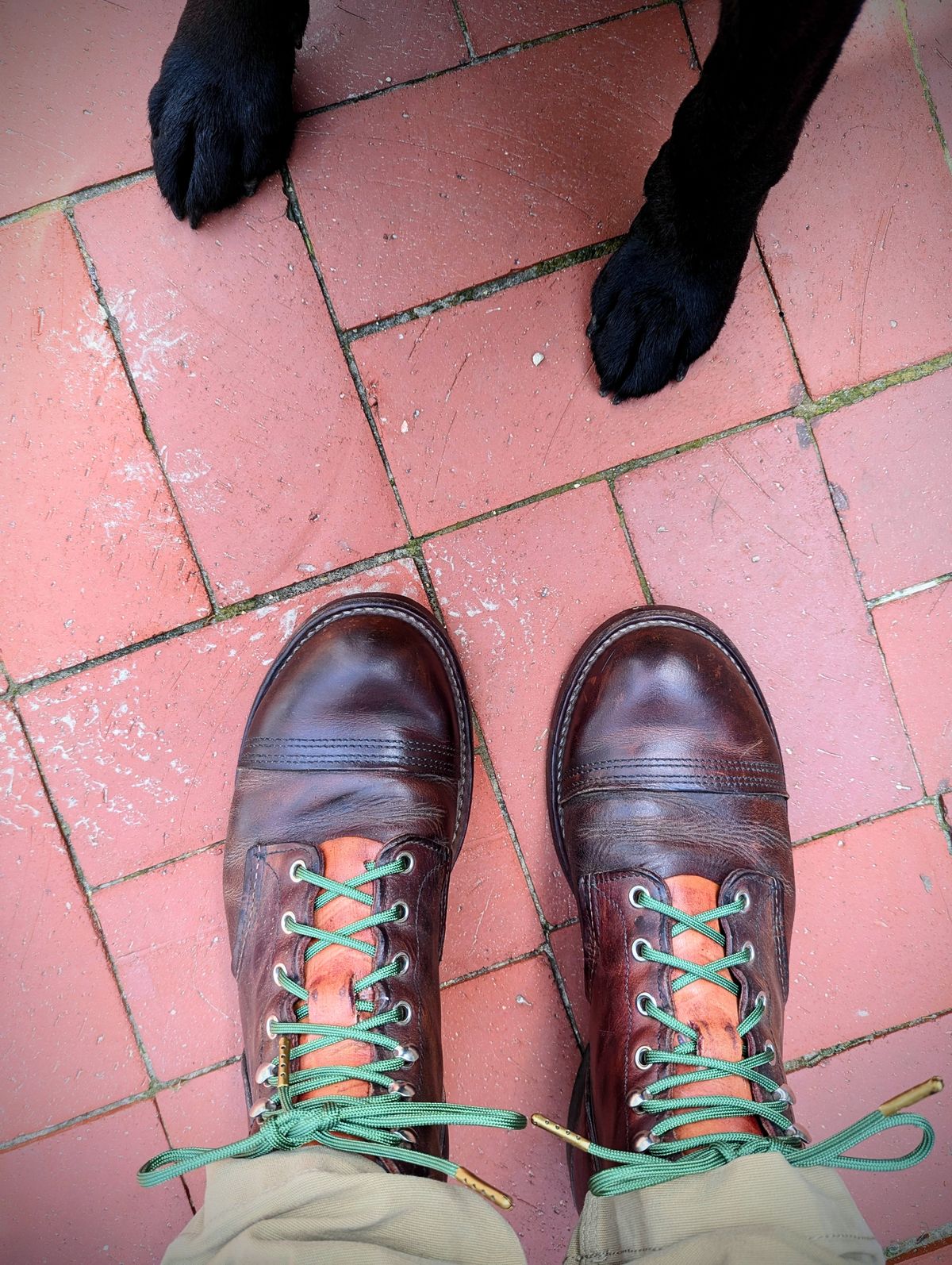 Photo by j3553 on April 28, 2026 of the Red Wing Iron Ranger in S.B. Foot Copper Rough and Tough.