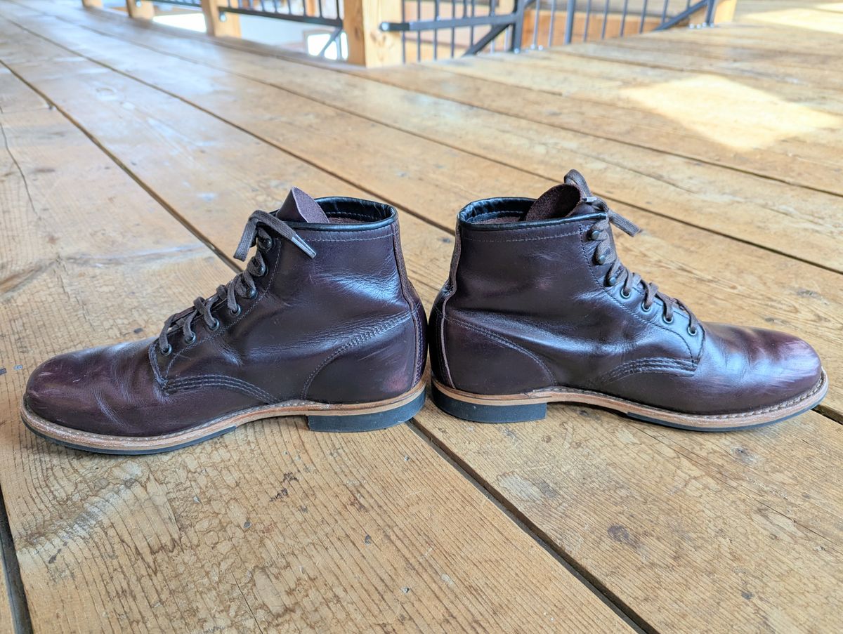 Photo by j3553 on February 21, 2026 of the Red Wing Beckman in S.B. Foot Black Cherry Excalibur.