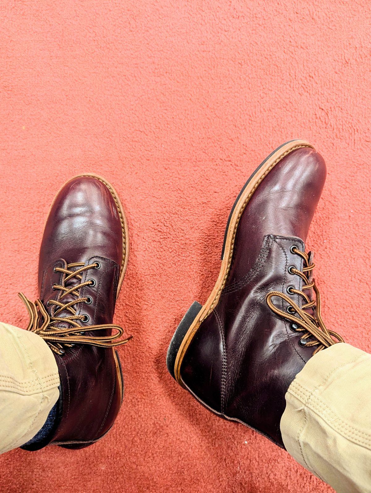 Photo by j3553 on February 24, 2026 of the Red Wing Beckman in S.B. Foot Black Cherry Excalibur.