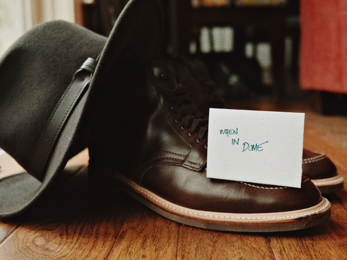Photo by clintashlock on November 2, 2024 of the Alden Indy Boot in Horween Brown Chromexcel.