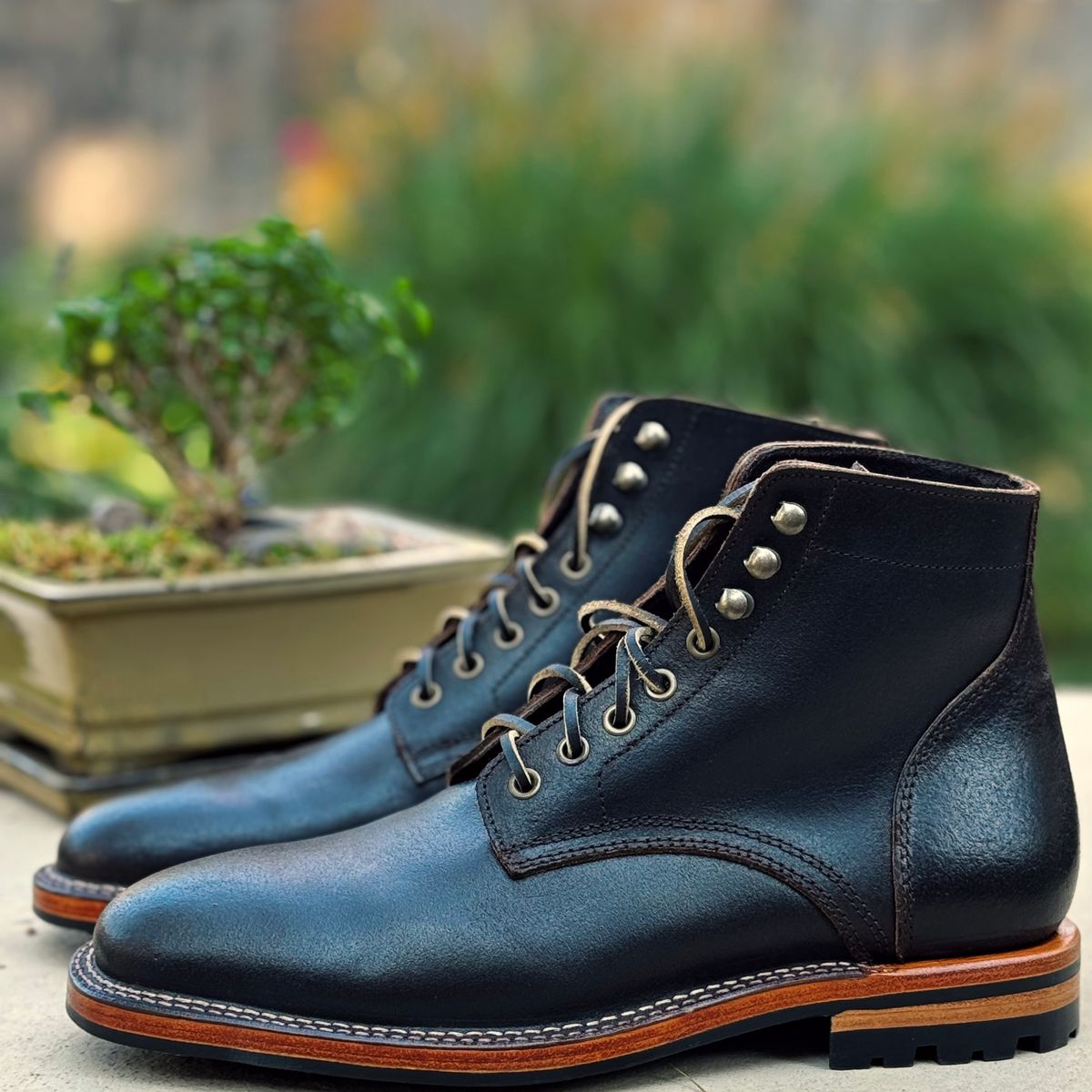 Photo by clintashlock on October 4, 2025 of the Parkhurst Allen Stitchdown in Horween Brown Waxed Flesh.