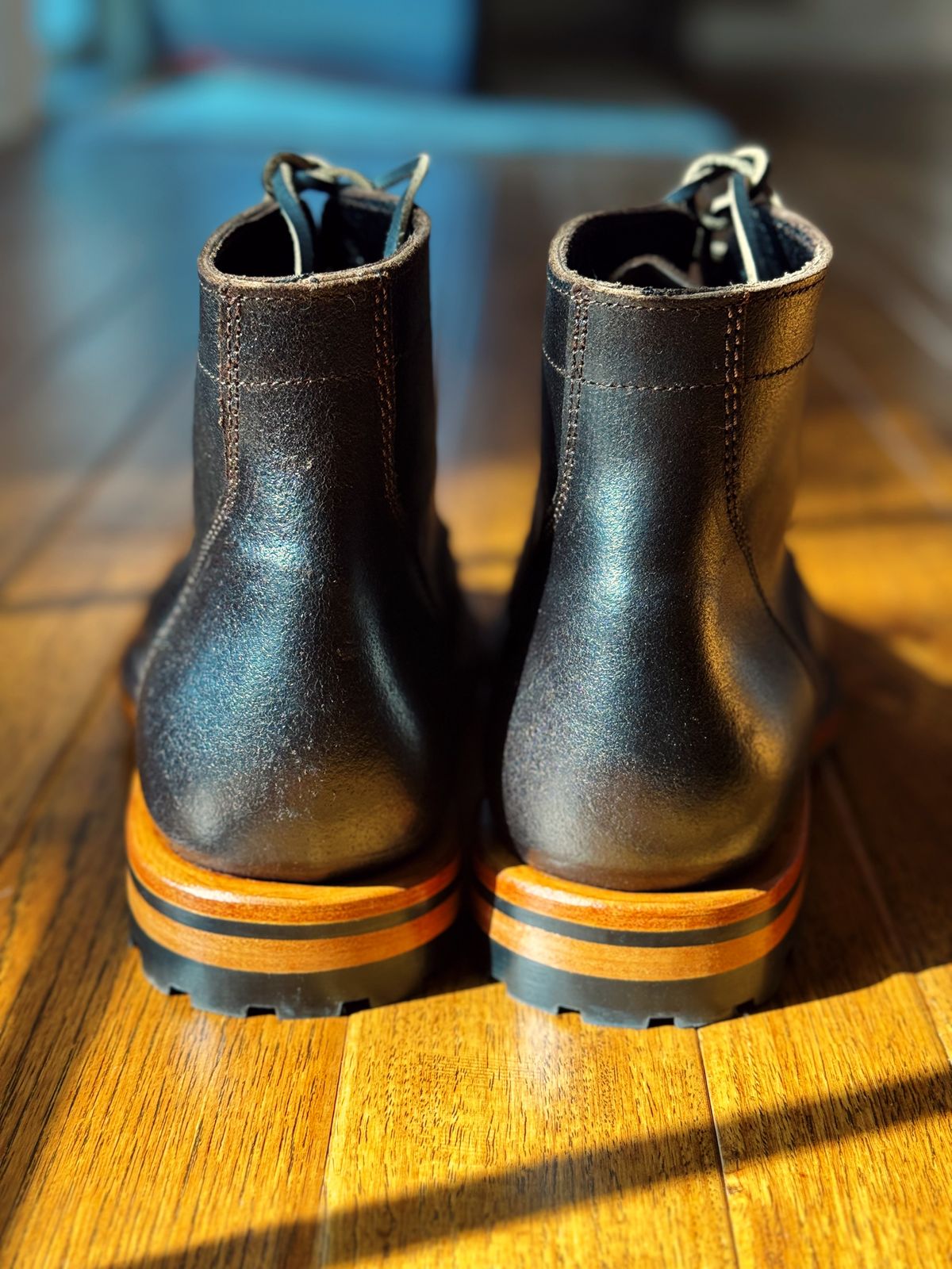 Photo by clintashlock on October 4, 2025 of the Parkhurst Allen Stitchdown in Horween Brown Waxed Flesh.