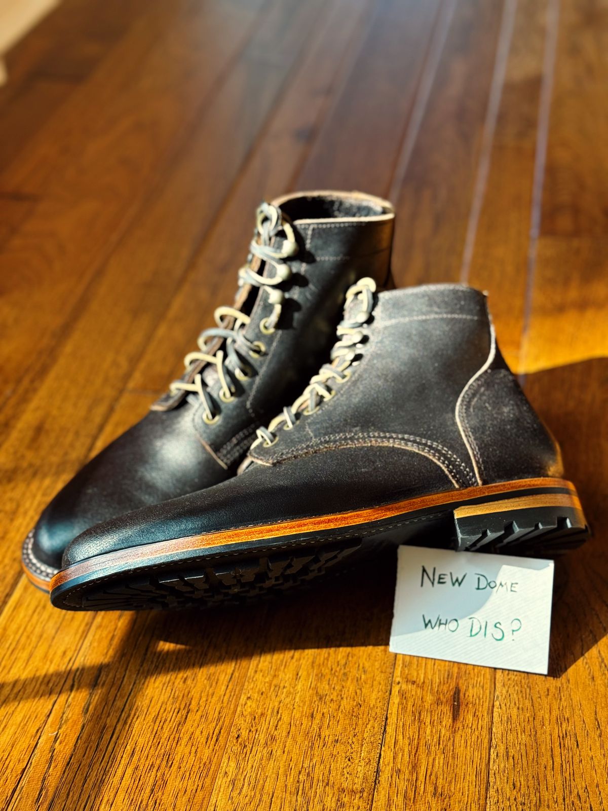 Photo by clintashlock on October 4, 2025 of the Parkhurst Allen Stitchdown in Horween Brown Waxed Flesh.