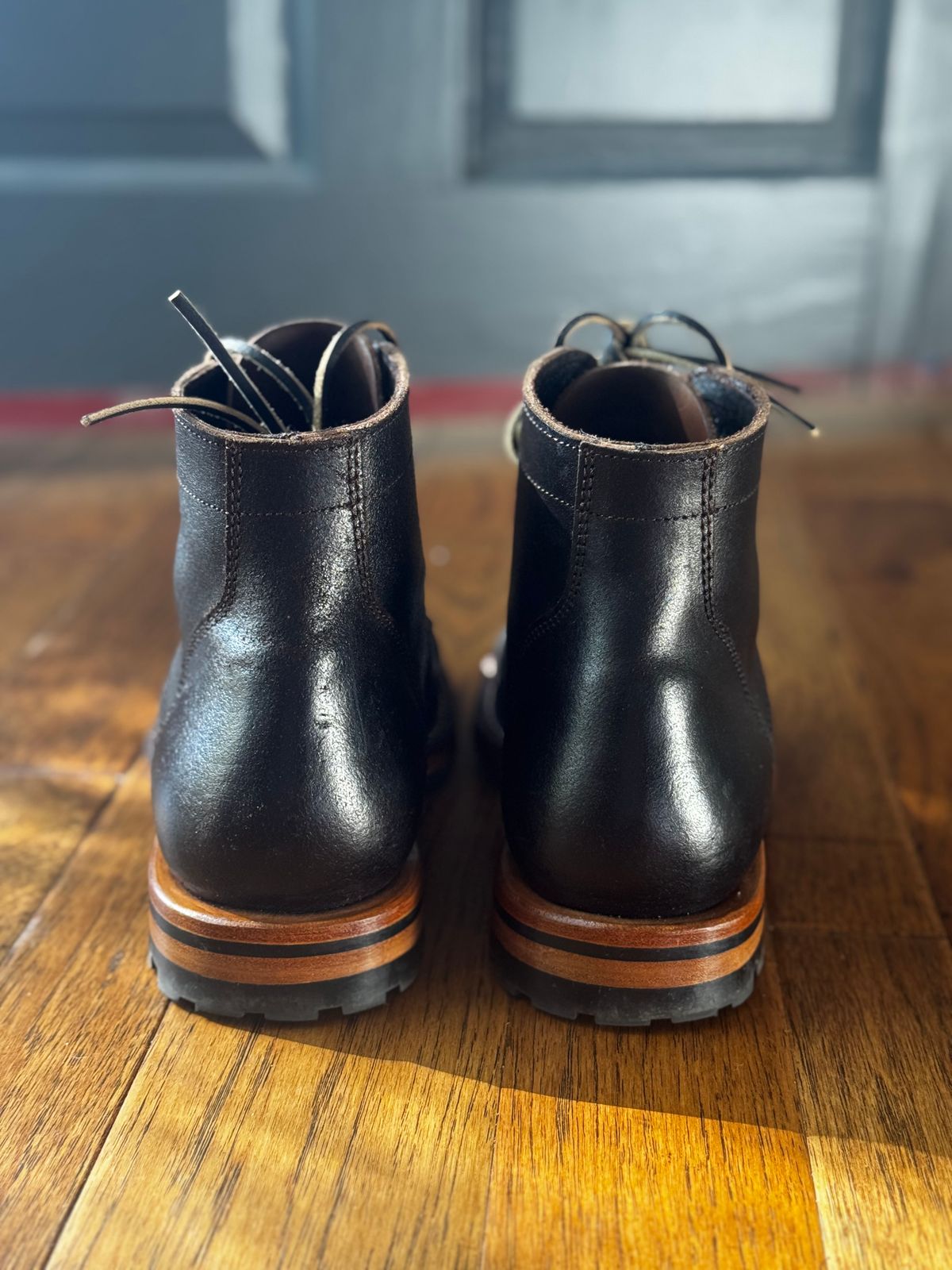 Photo by clintashlock on November 5, 2025 of the Parkhurst Allen Stitchdown in Horween Brown Waxed Flesh.