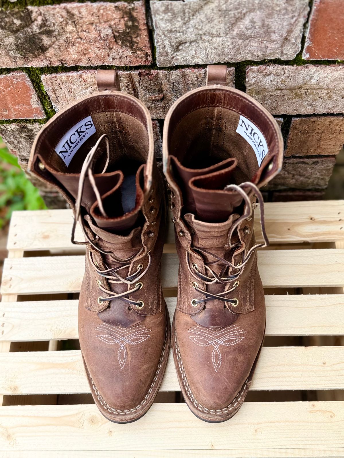 Photo by PatinaThunderDazzle on March 5, 2026 of the Nicks Packer in Predator Natural.