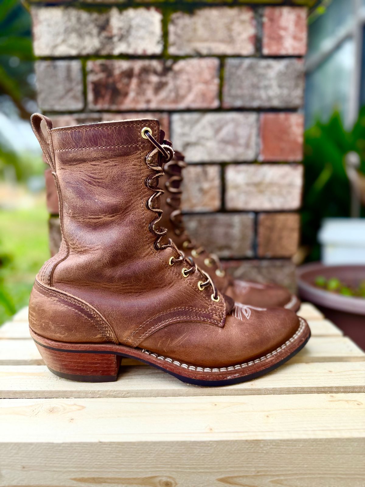 Photo by PatinaThunderDazzle on April 3, 2026 of the Nicks Packer in Predator Natural.