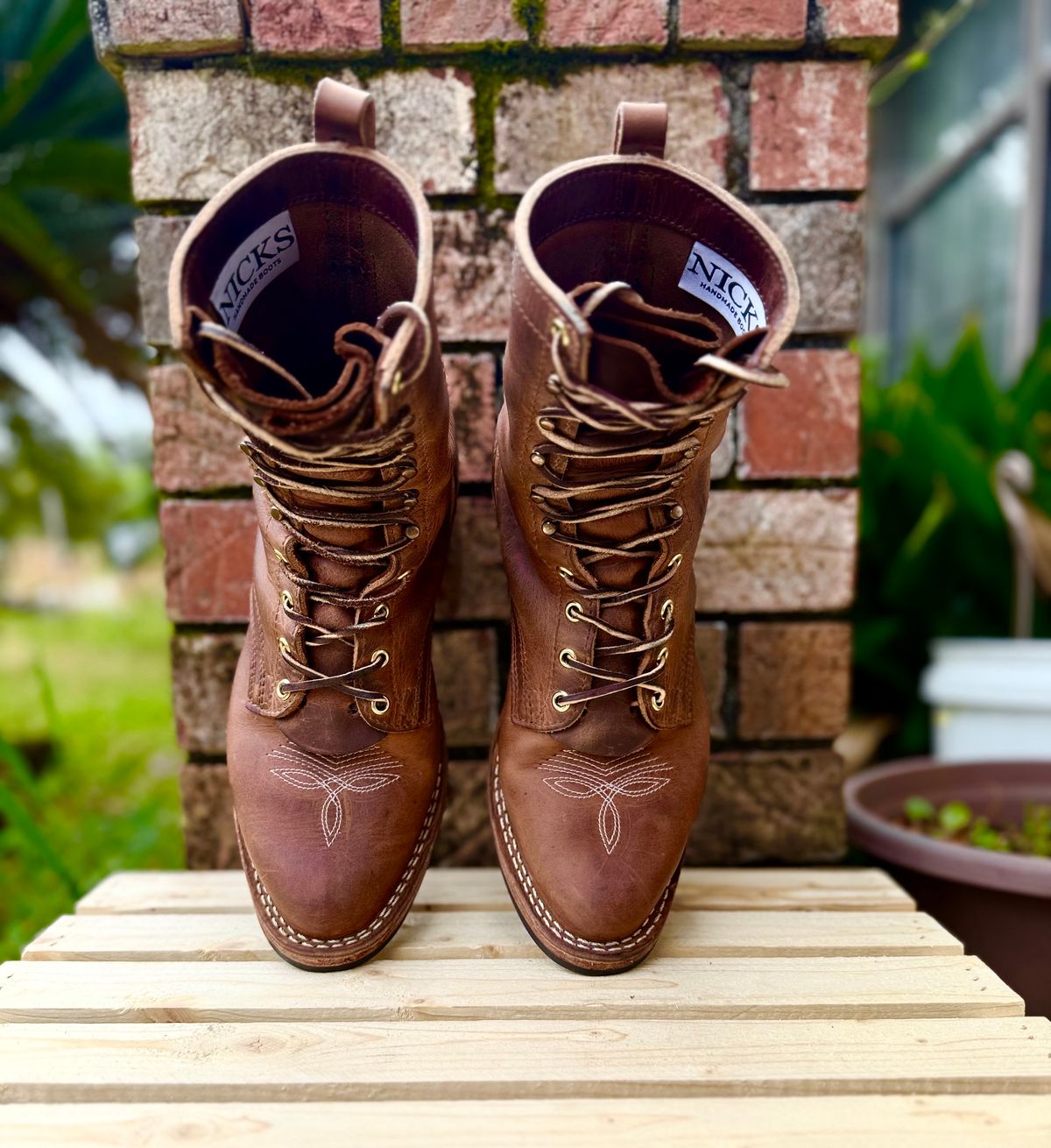 Photo by PatinaThunderDazzle on April 3, 2026 of the Nicks Packer in Predator Natural.