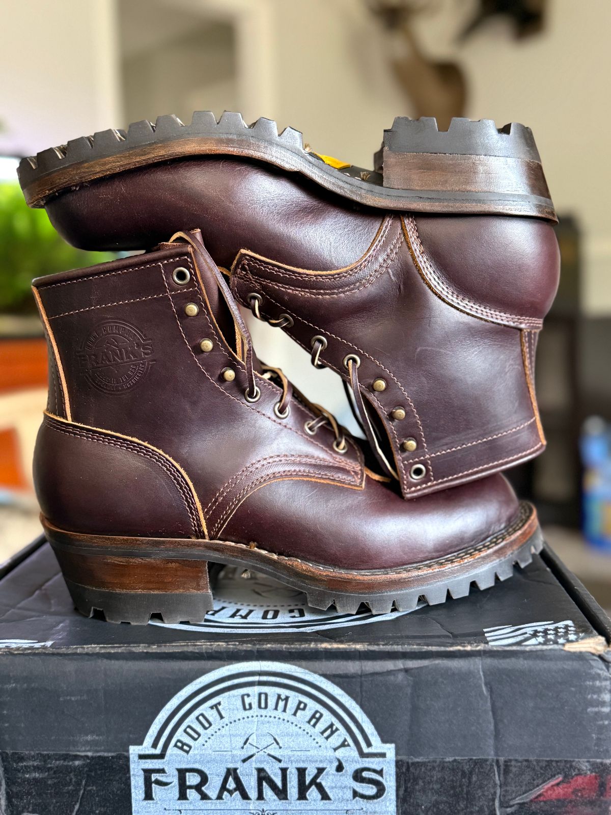 Photo by PatinaThunderDazzle on March 27, 2025 of the Frank's Boots Wilshire in Seidel Brown Domain.