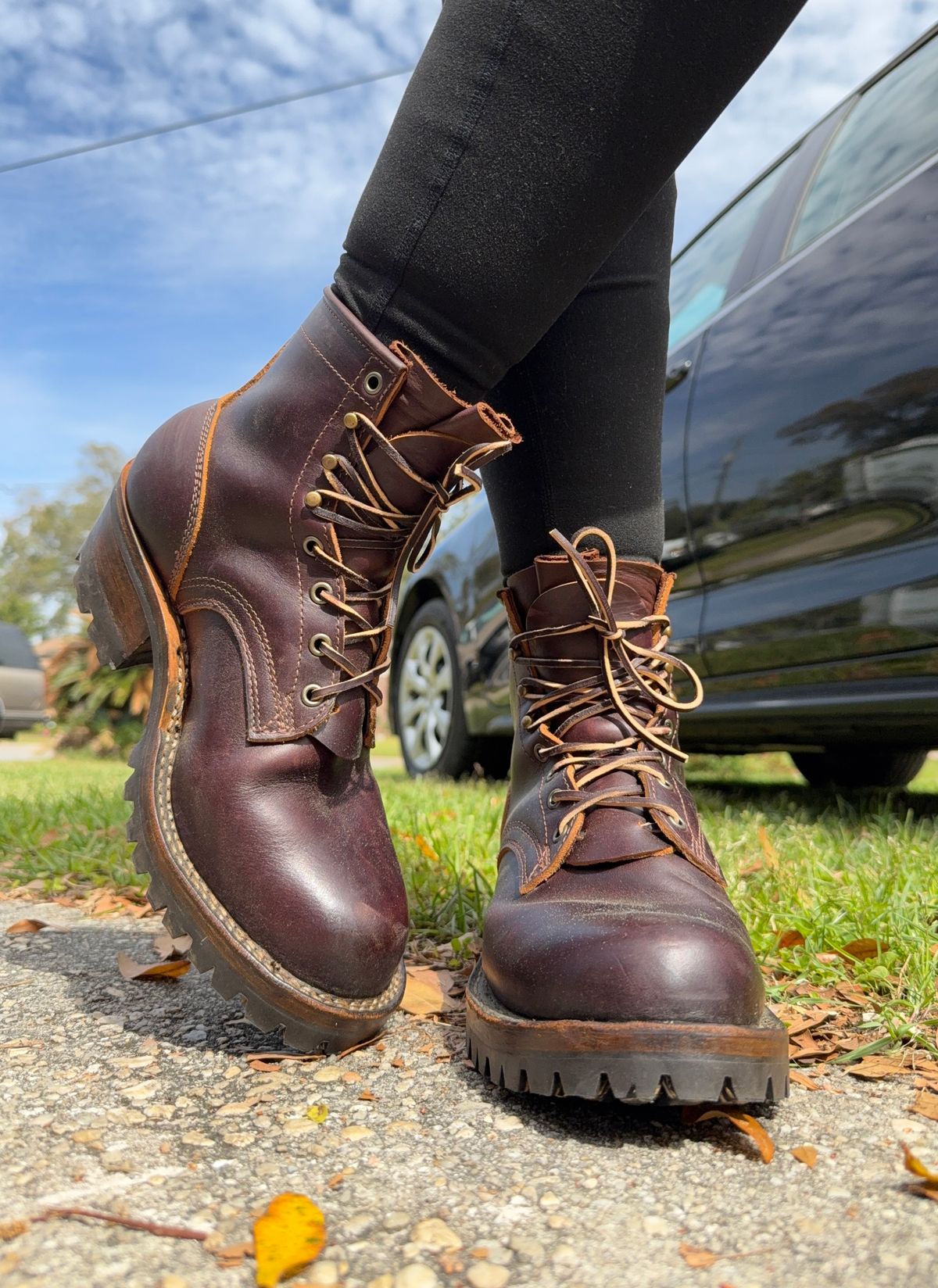 Photo by PatinaThunderDazzle on March 28, 2025 of the Frank's Boots Wilshire in Seidel Brown Domain.