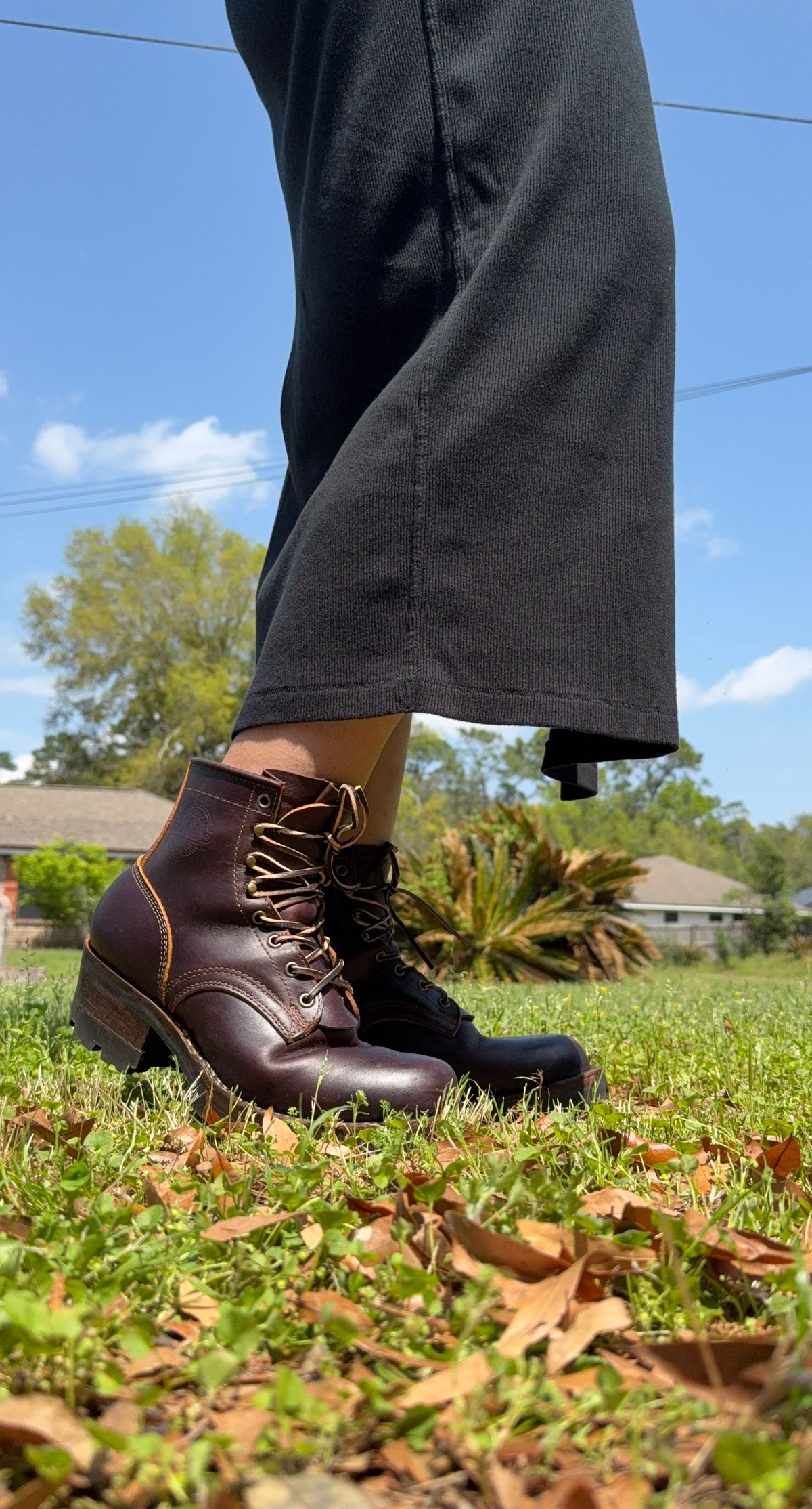 Photo by PatinaThunderDazzle on April 1, 2025 of the Frank's Boots Wilshire in Seidel Brown Domain.