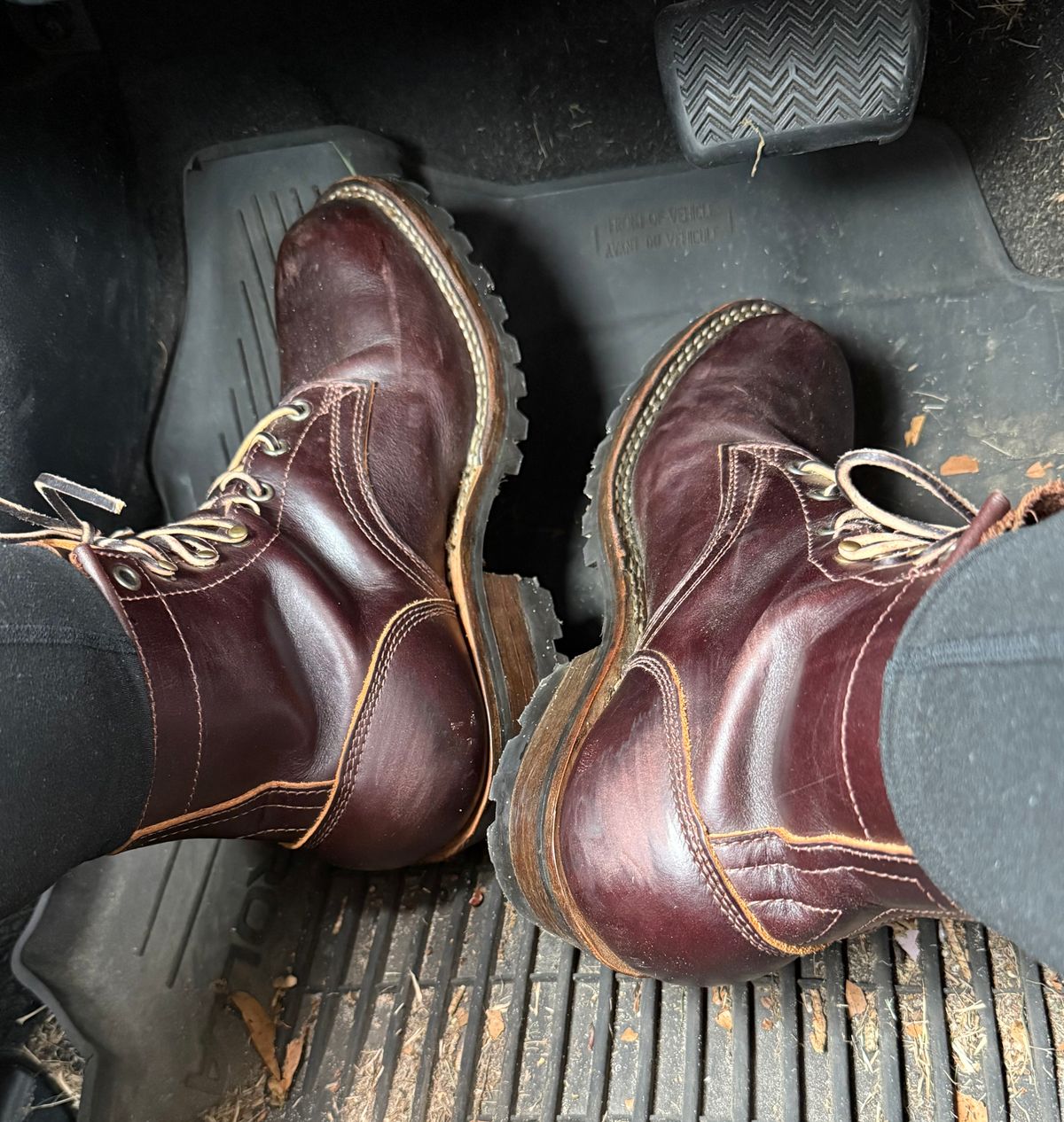 Photo by PatinaThunderDazzle on April 7, 2025 of the Frank's Boots Wilshire in Seidel Brown Domain.