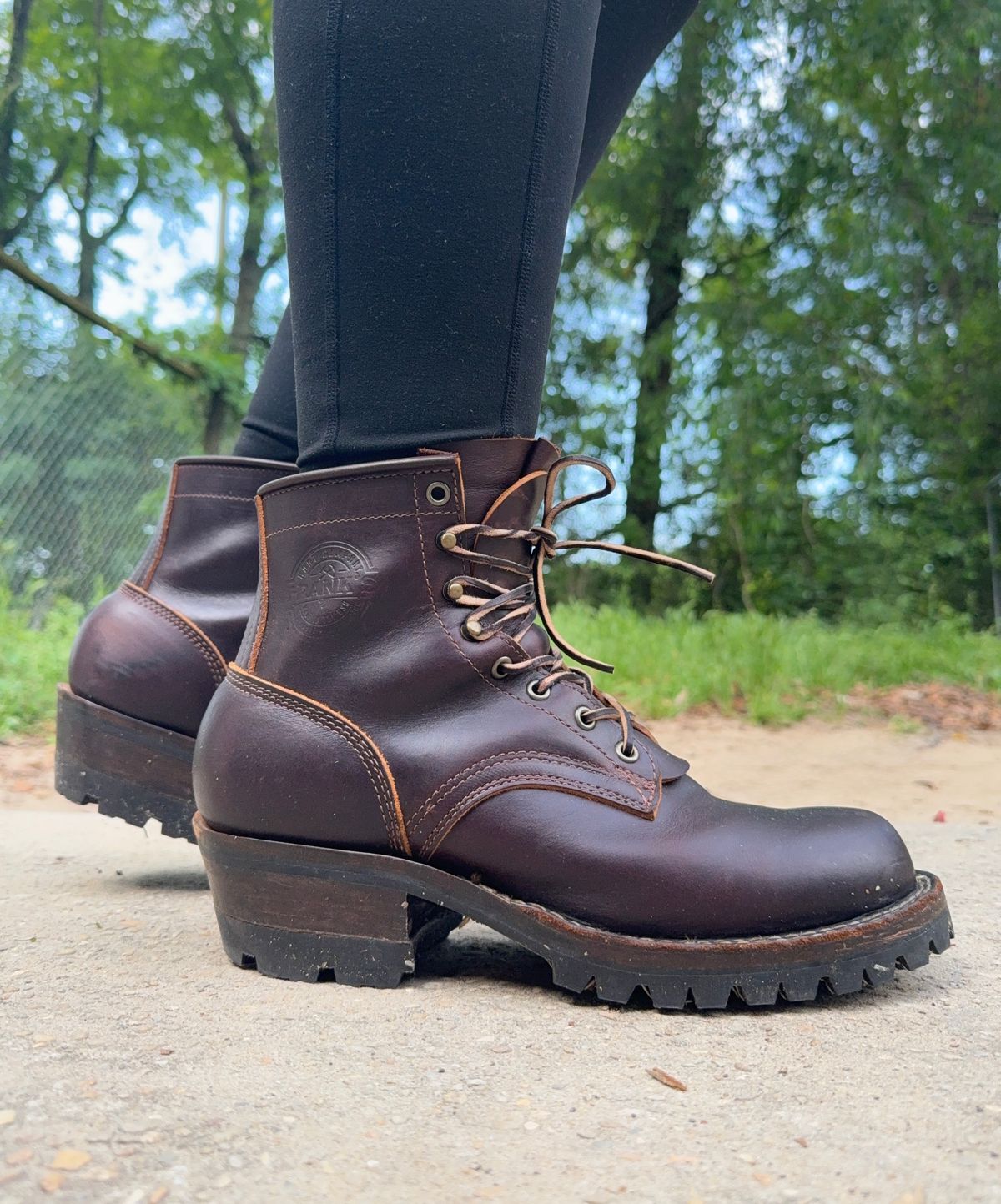 Photo by PatinaThunderDazzle on April 15, 2025 of the Frank's Boots Wilshire in Seidel Brown Domain.