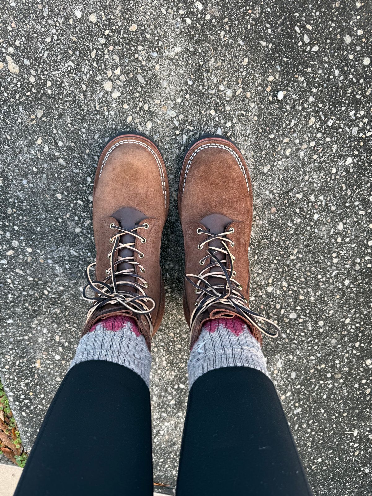 Photo by PatinaThunderDazzle on January 3, 2025 of the Nicks Urban Logger in Seidel 1964 Walnut Roughout.