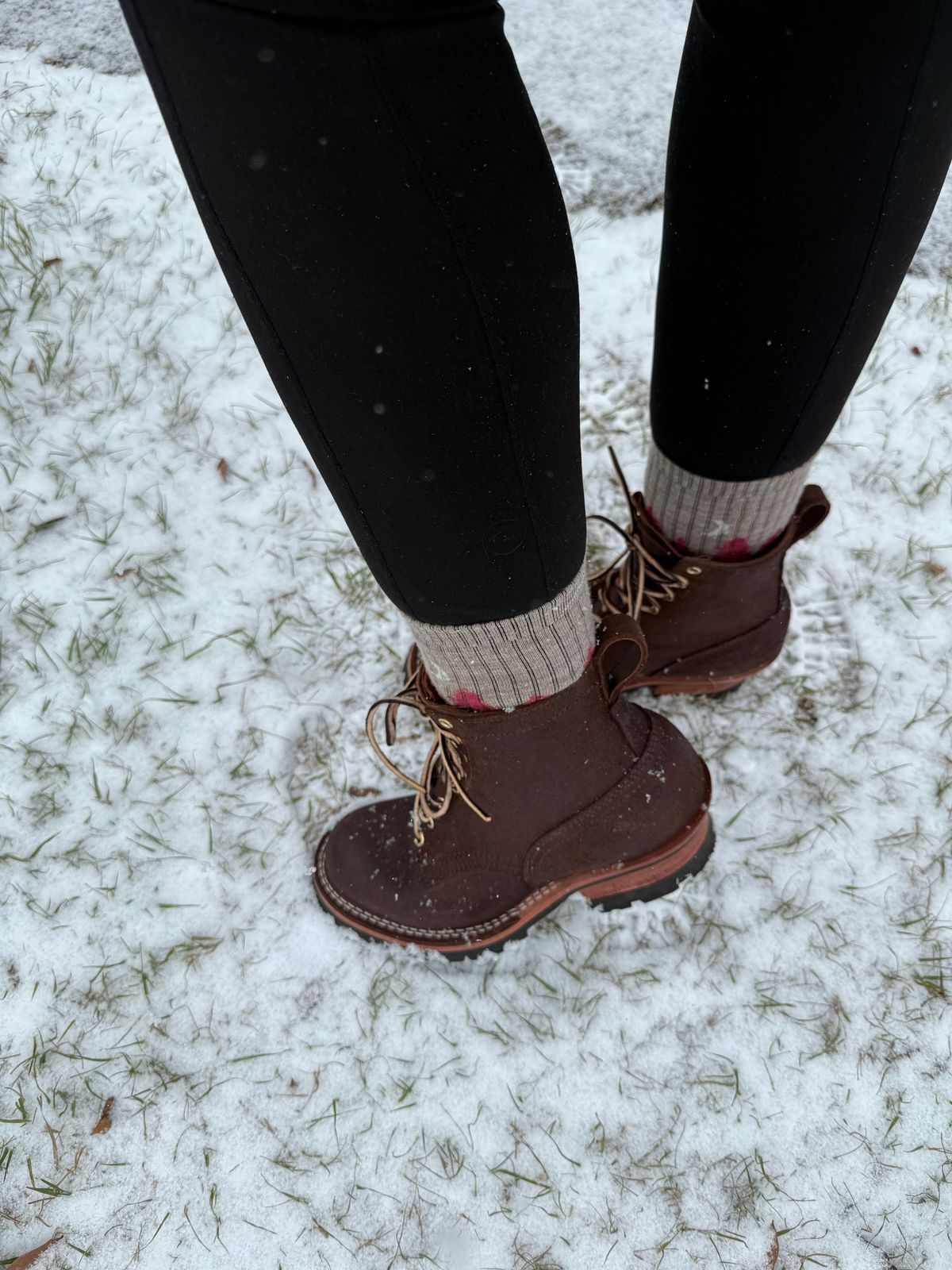 Photo by PatinaThunderDazzle on January 21, 2025 of the Nicks Urban Logger in Seidel 1964 Walnut Roughout.