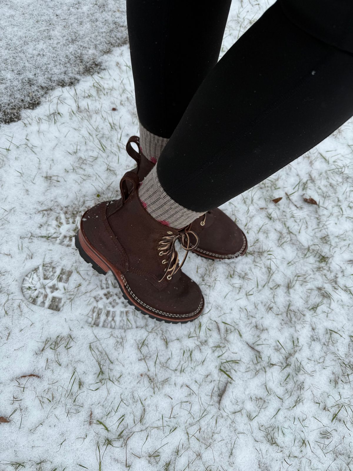 Photo by PatinaThunderDazzle on January 21, 2025 of the Nicks Urban Logger in Seidel 1964 Walnut Roughout.