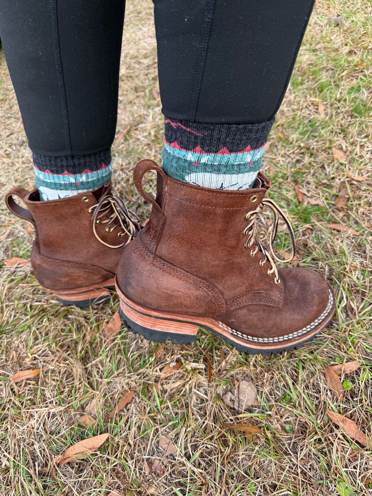 Photo by PatinaThunderDazzle on January 31, 2025 of the Nicks Urban Logger in Seidel 1964 Walnut Roughout.