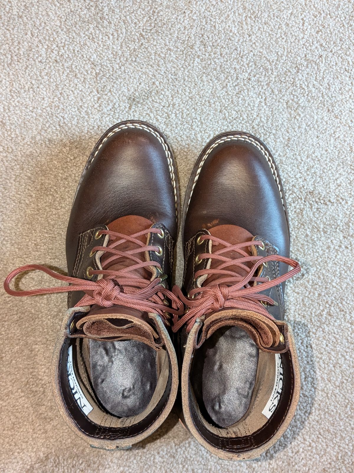 Photo by moeck14 on November 5, 2024 of the Nicks MTO in Horween Brown Chromexcel.