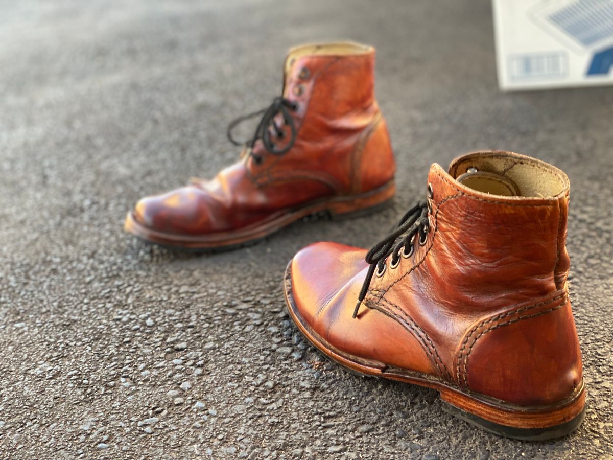 Photo by Uncle_Dans_Boots on October 11, 2025 of the Uncle Dan’s Boots Unknown Model in Unknown Natural Veg Tan.