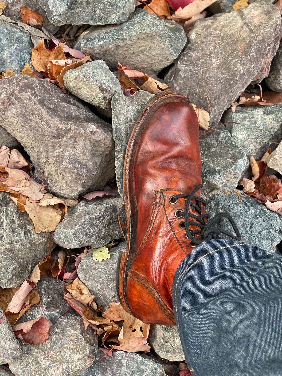 Photo by Uncle_Dans_Boots on October 12, 2025 of the Uncle Dan’s Boots Unknown Model in Unknown Natural Veg Tan.