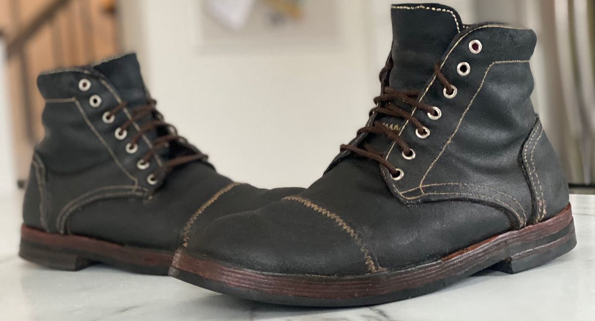 Photo by Uncle_Dans_Boots on April 3, 2025 of the Uncle Dan’s Boots Blue Rough Out Moose in Moose.