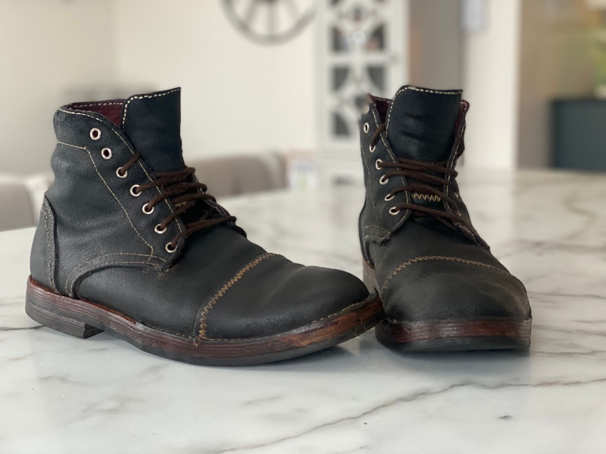 Photo by Uncle_Dans_Boots on April 3, 2025 of the Uncle Dan’s Boots Blue Rough Out Moose in Moose.