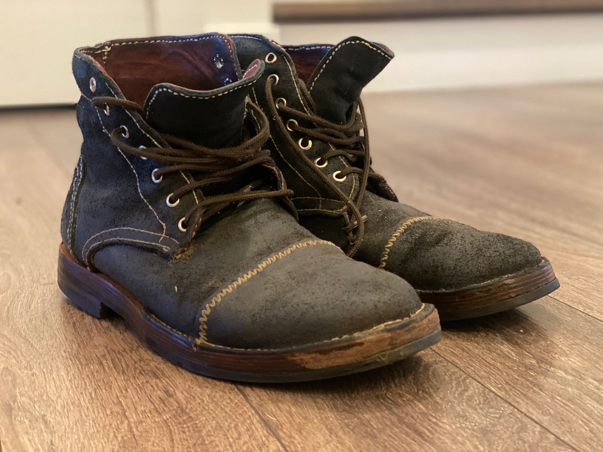 Photo by Uncle_Dans_Boots on April 1, 2025 of the Uncle Dan’s Boots Blue Rough Out Moose in Moose.