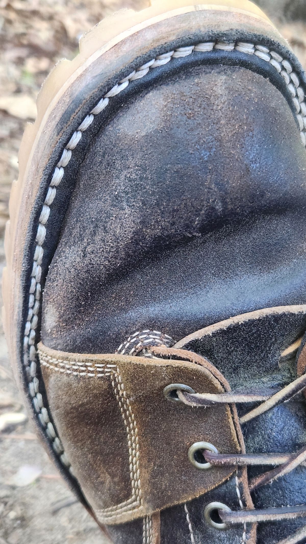 Photo by Hayduke on May 13, 2026 of the Frank's Boots Type 2 Highlander in Horween Black Waxed Flesh & Horween Cinnamon Waxed Flesh.
