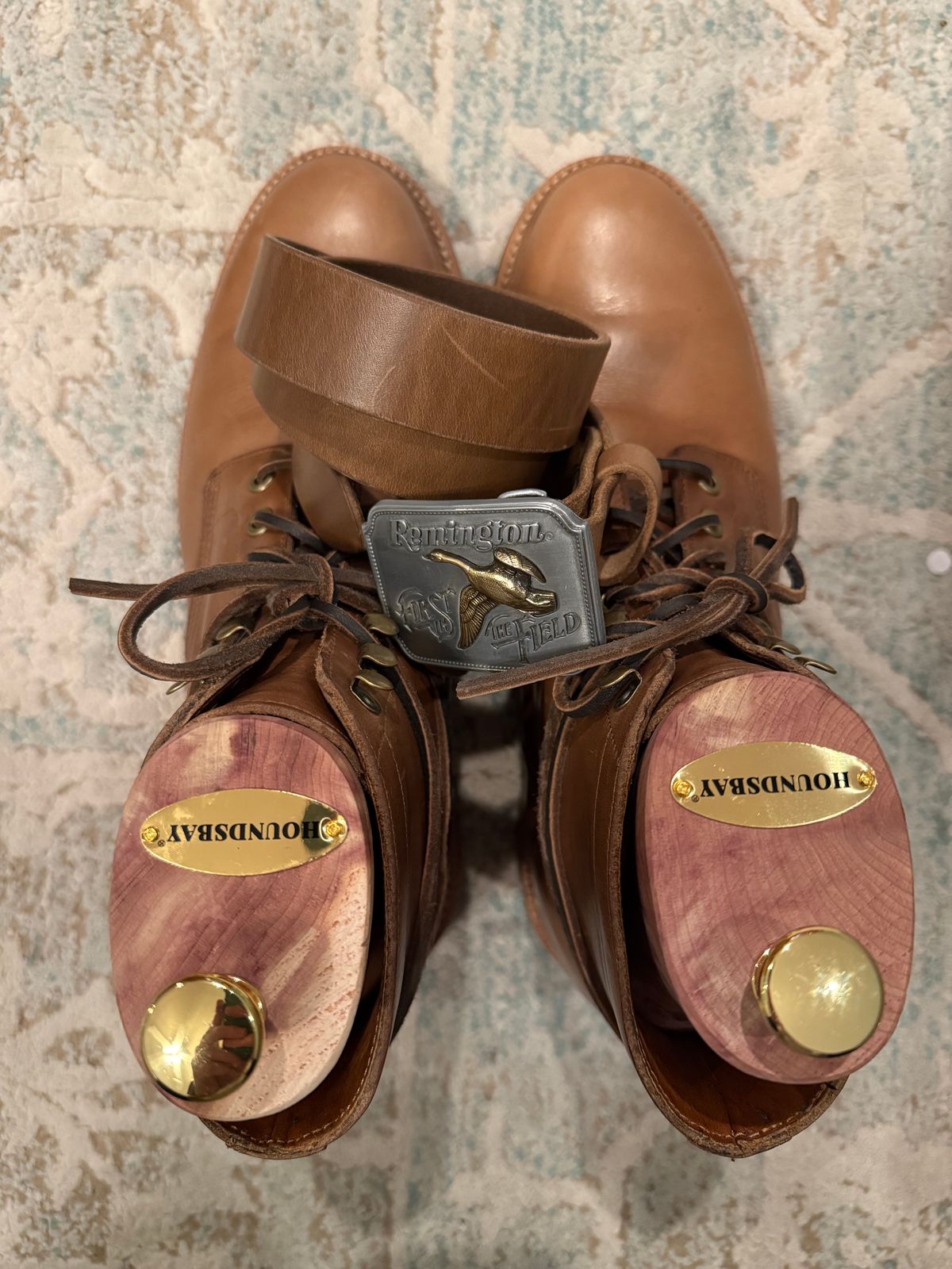 Photo by BootScootBougie on October 22, 2025 of the Noble Buffalo Leather Belts - Horween Chromexcel in Horween Natural Chromexcel.